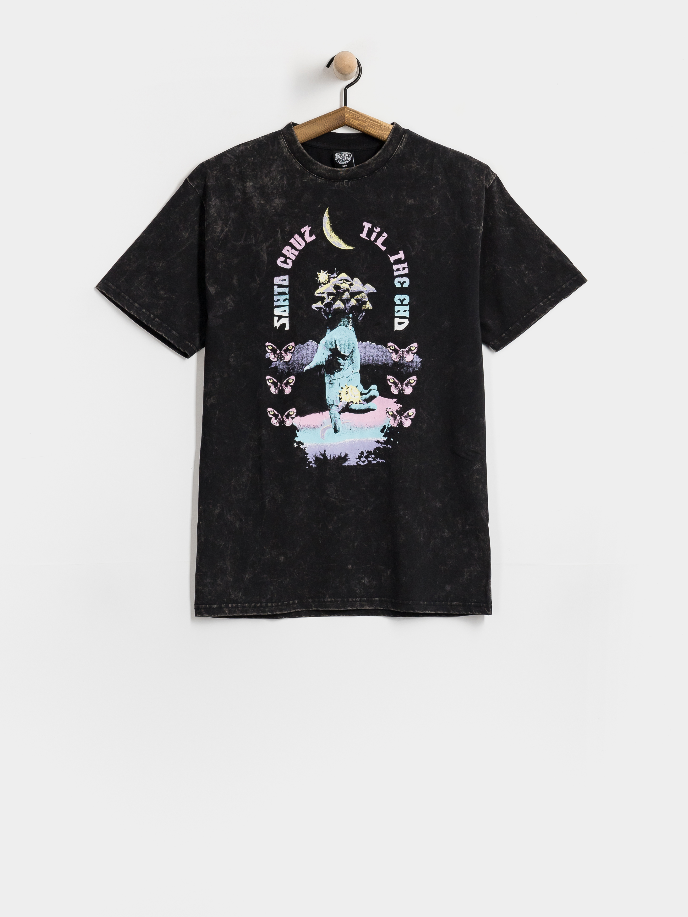 Tricou Santa Cruz Night Visions Wmn (black acid wash)
