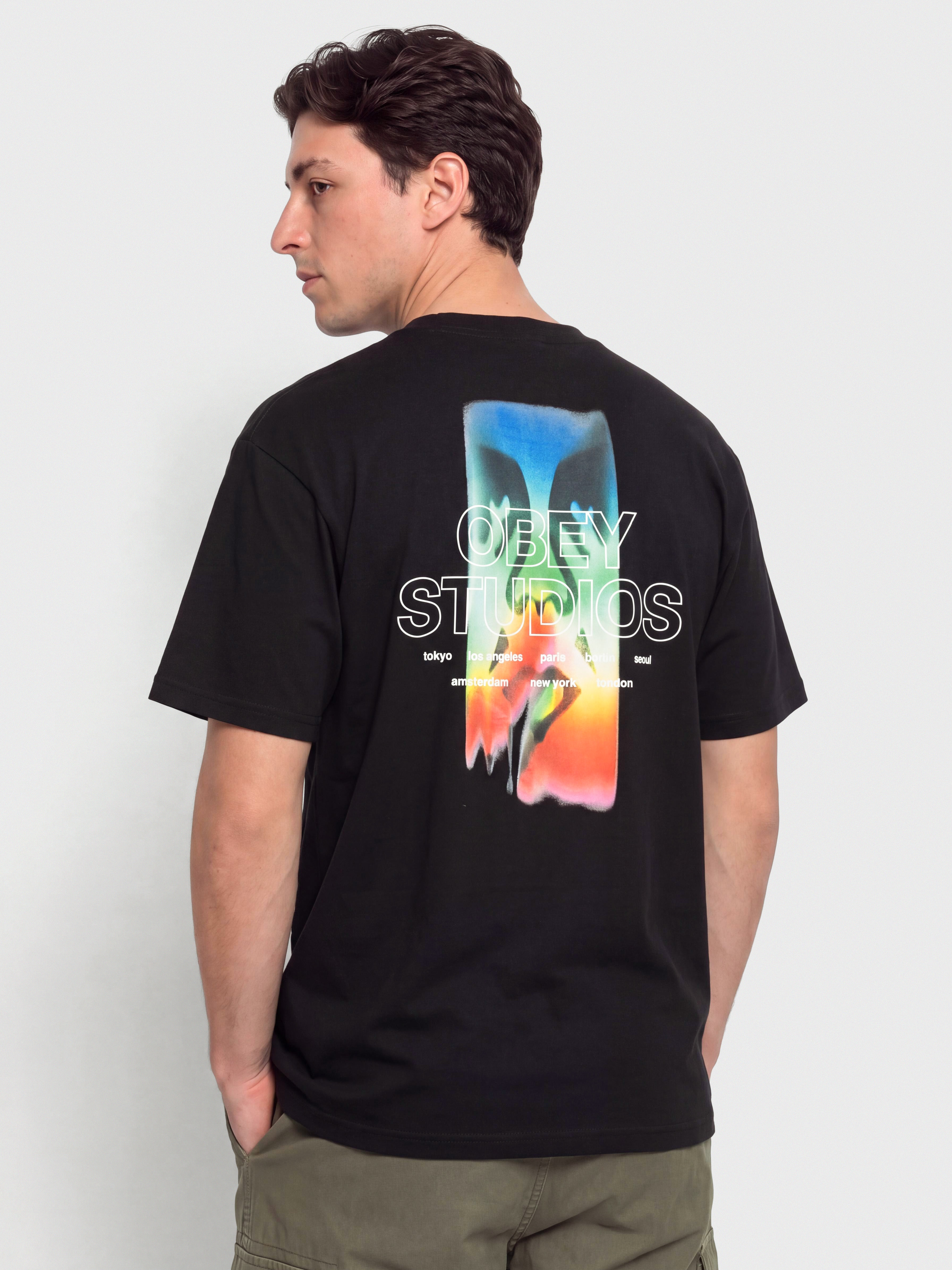 Tricou OBEY Spectrum (black)