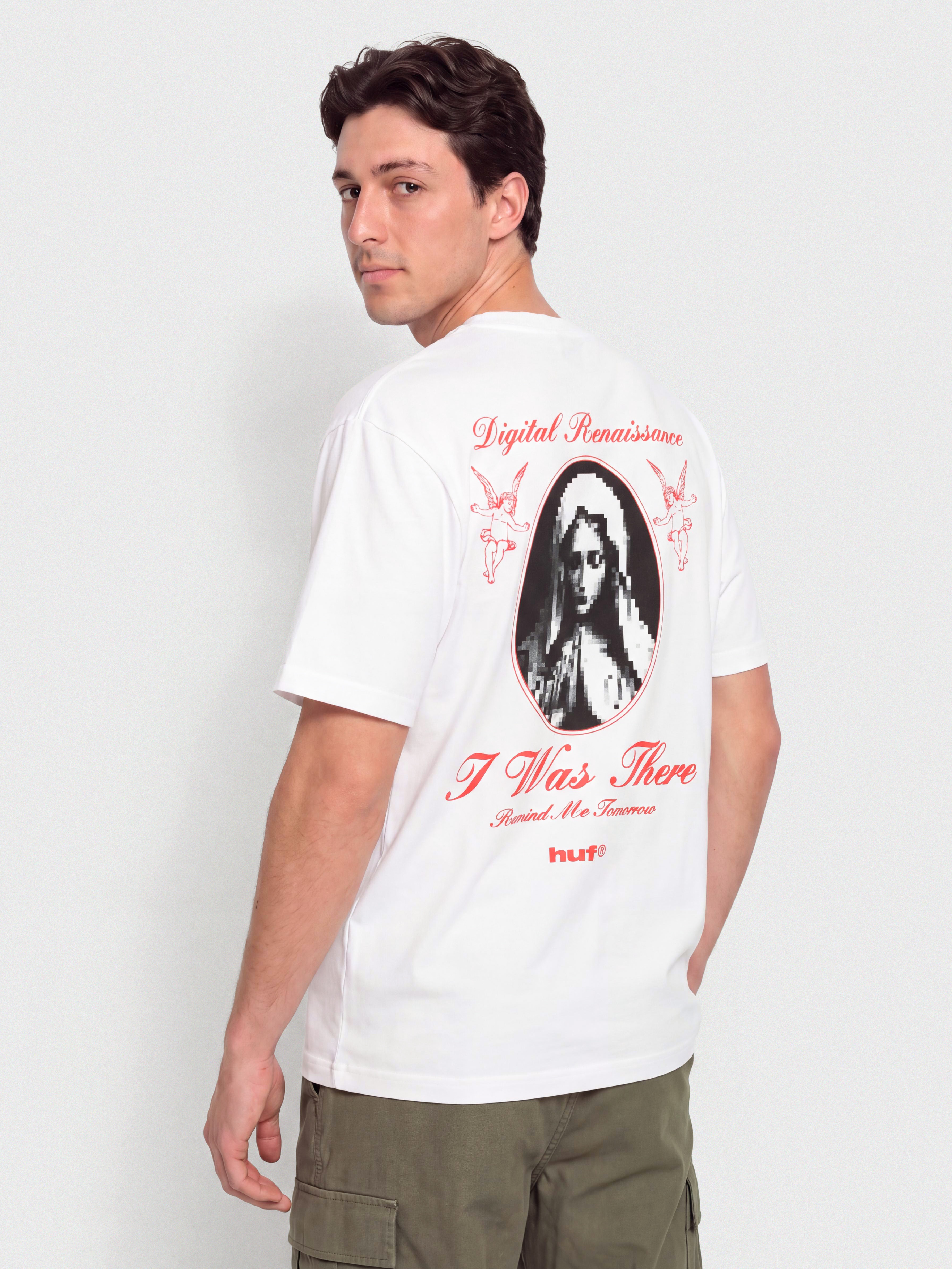 Tricou HUF Digital Renaissance (white)