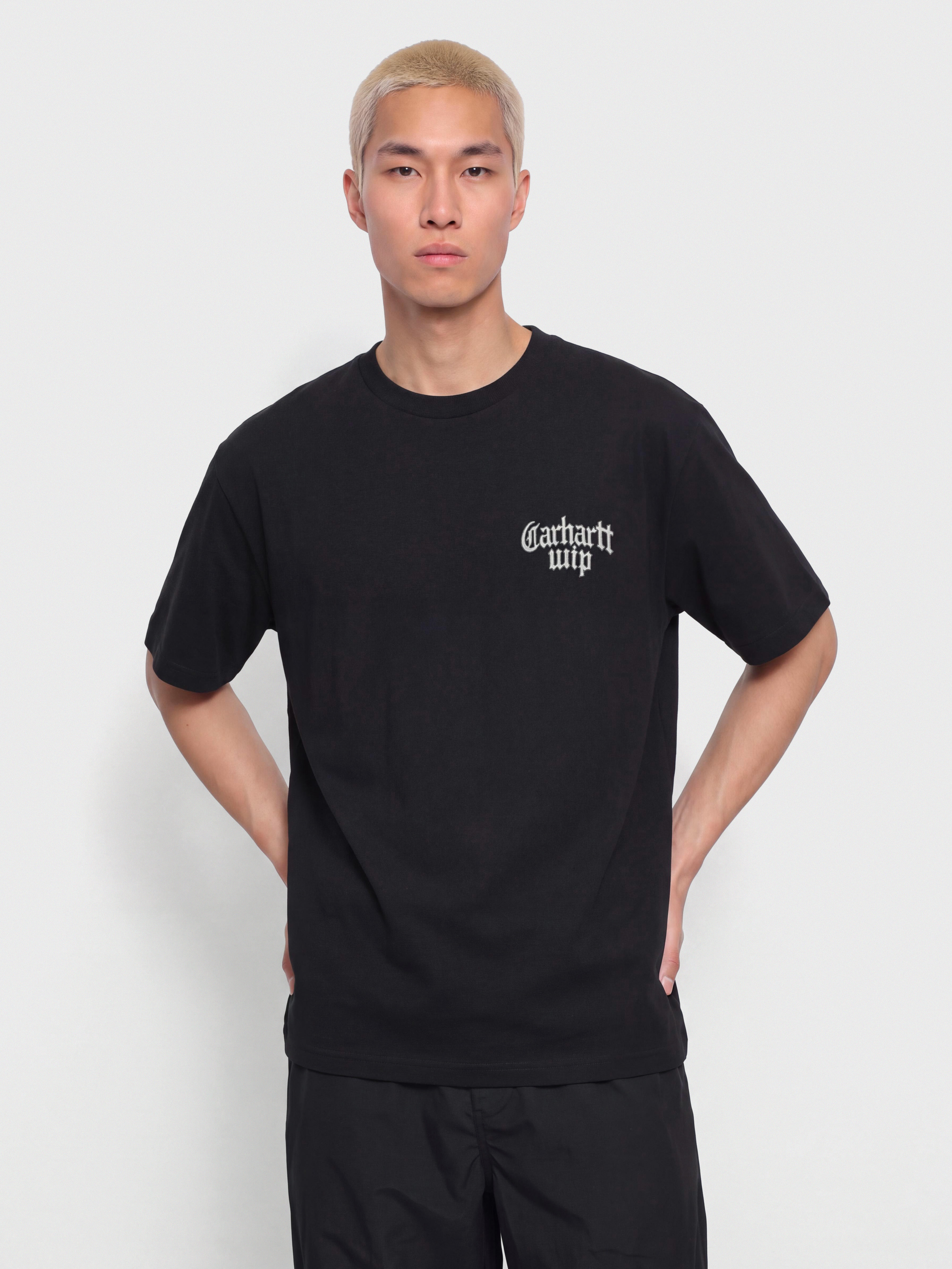 Tricou Carhartt WIP Blackletter (black)