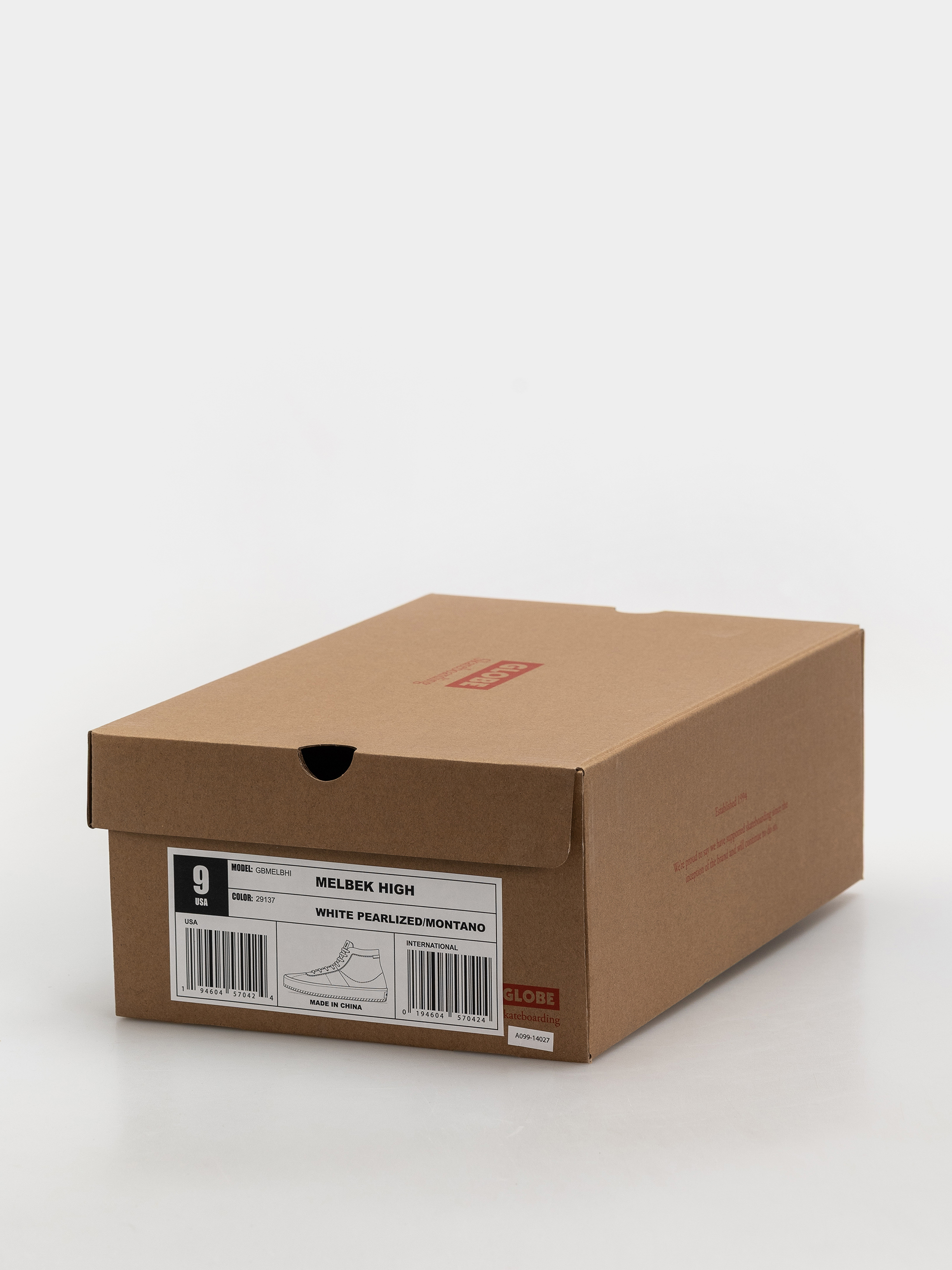 Pantofi Globe Melbek High (white pearlized/montano)