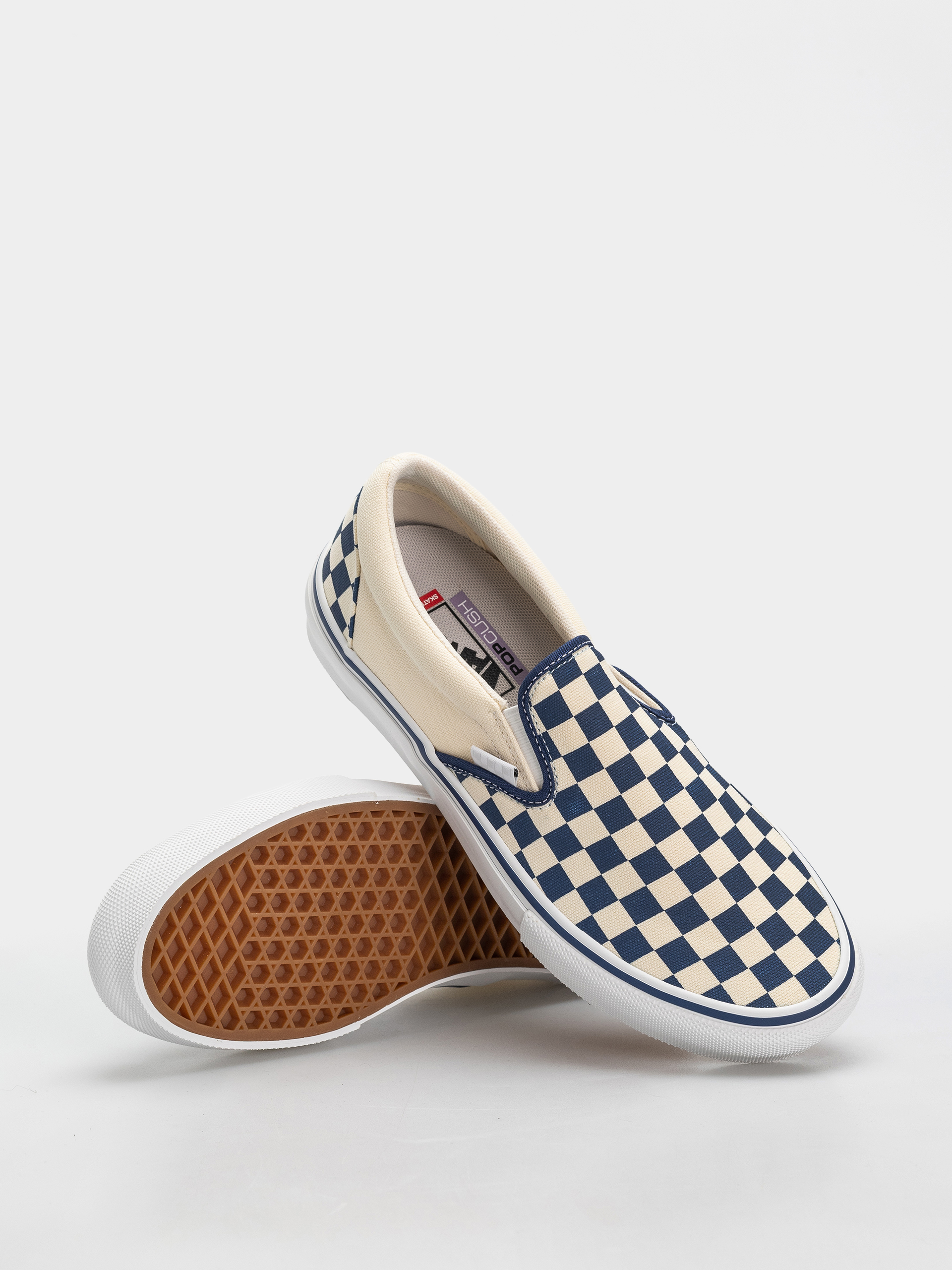 Pantofi Vans Skate Slip On (blue checkerboard)