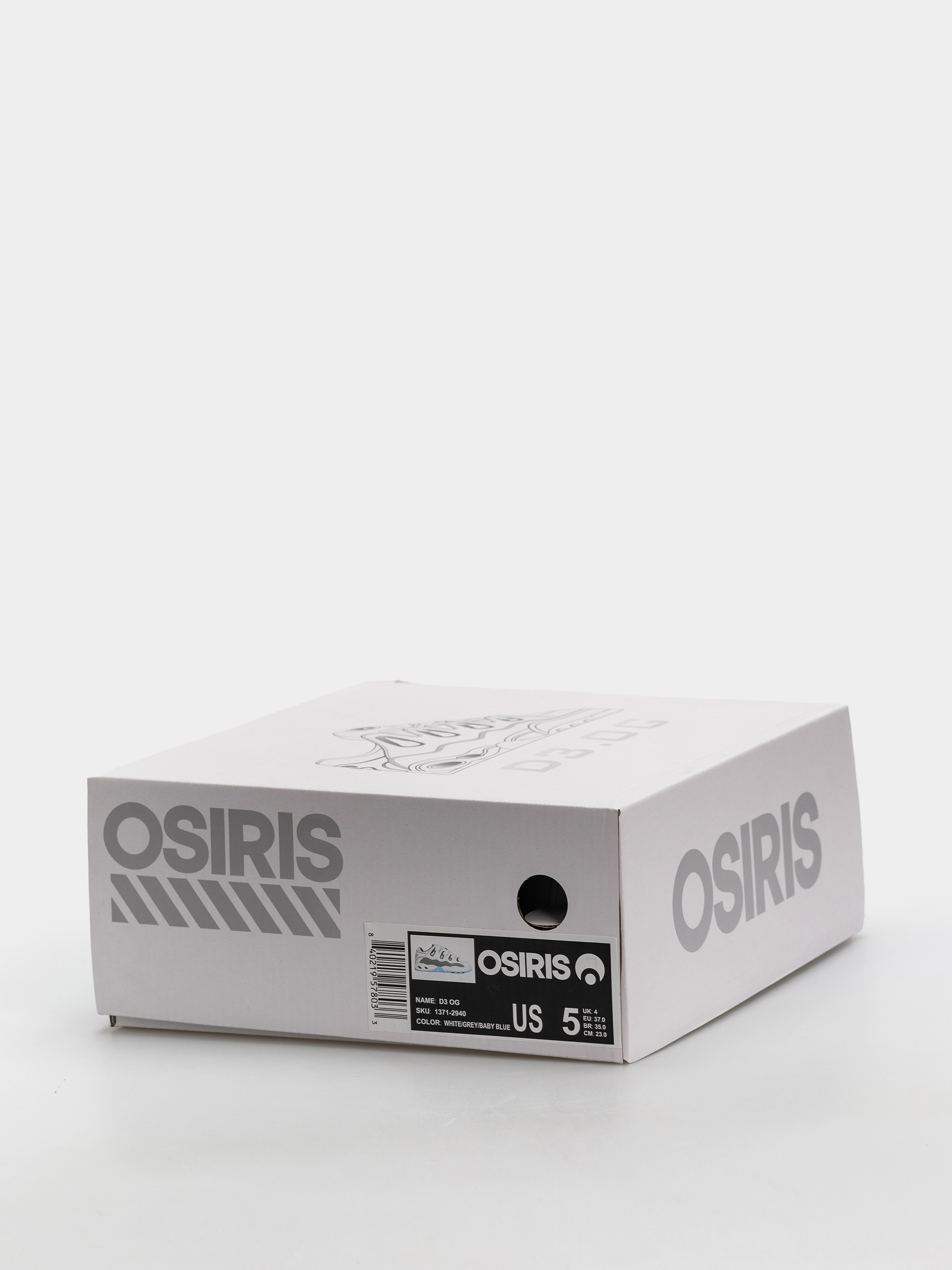 Pantofi Osiris D3 OG (white/grey/baby blue)