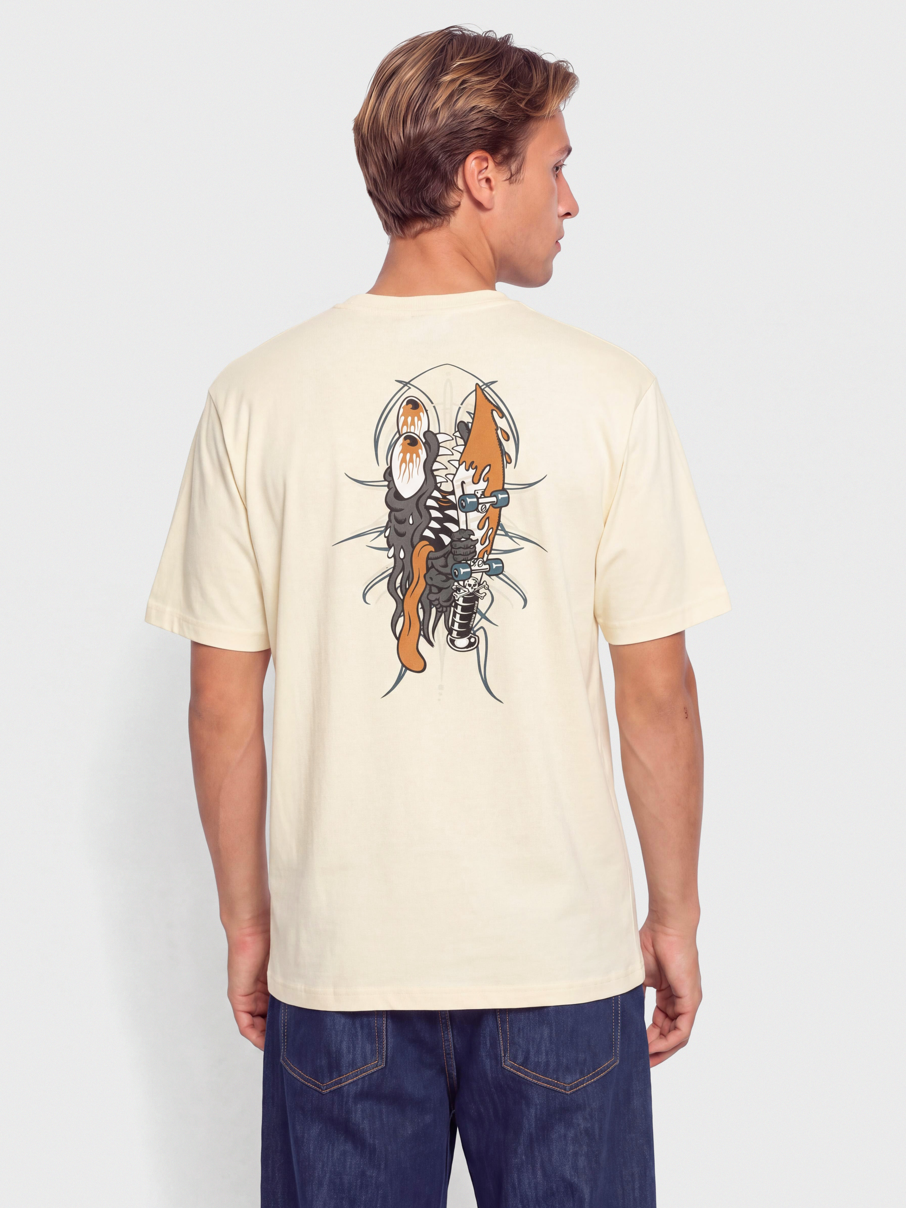 Tricou Santa Cruz Meek Pinstripe Slasher (wax paper)
