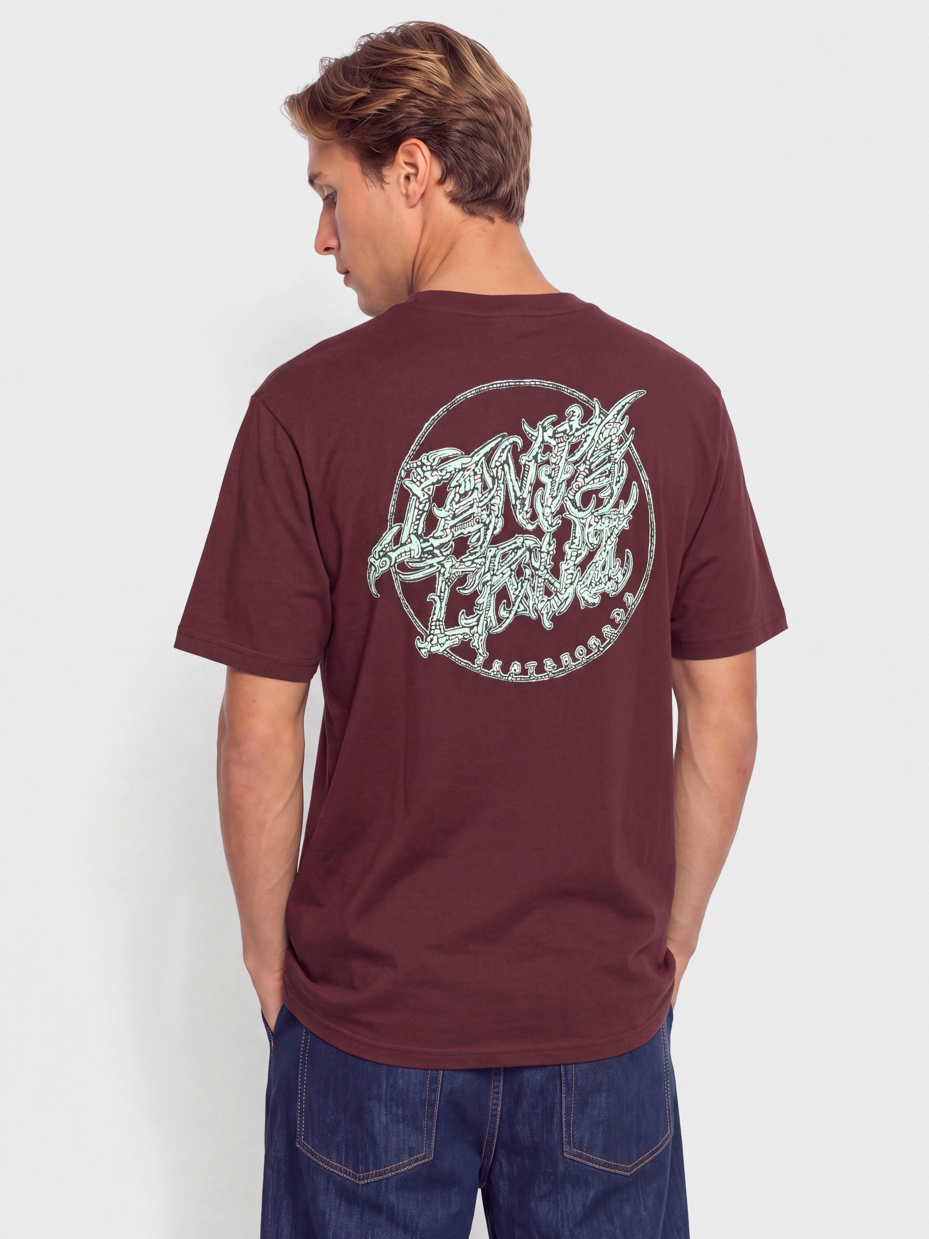 Tricou Santa Cruz Scourge Dot (dark plum)