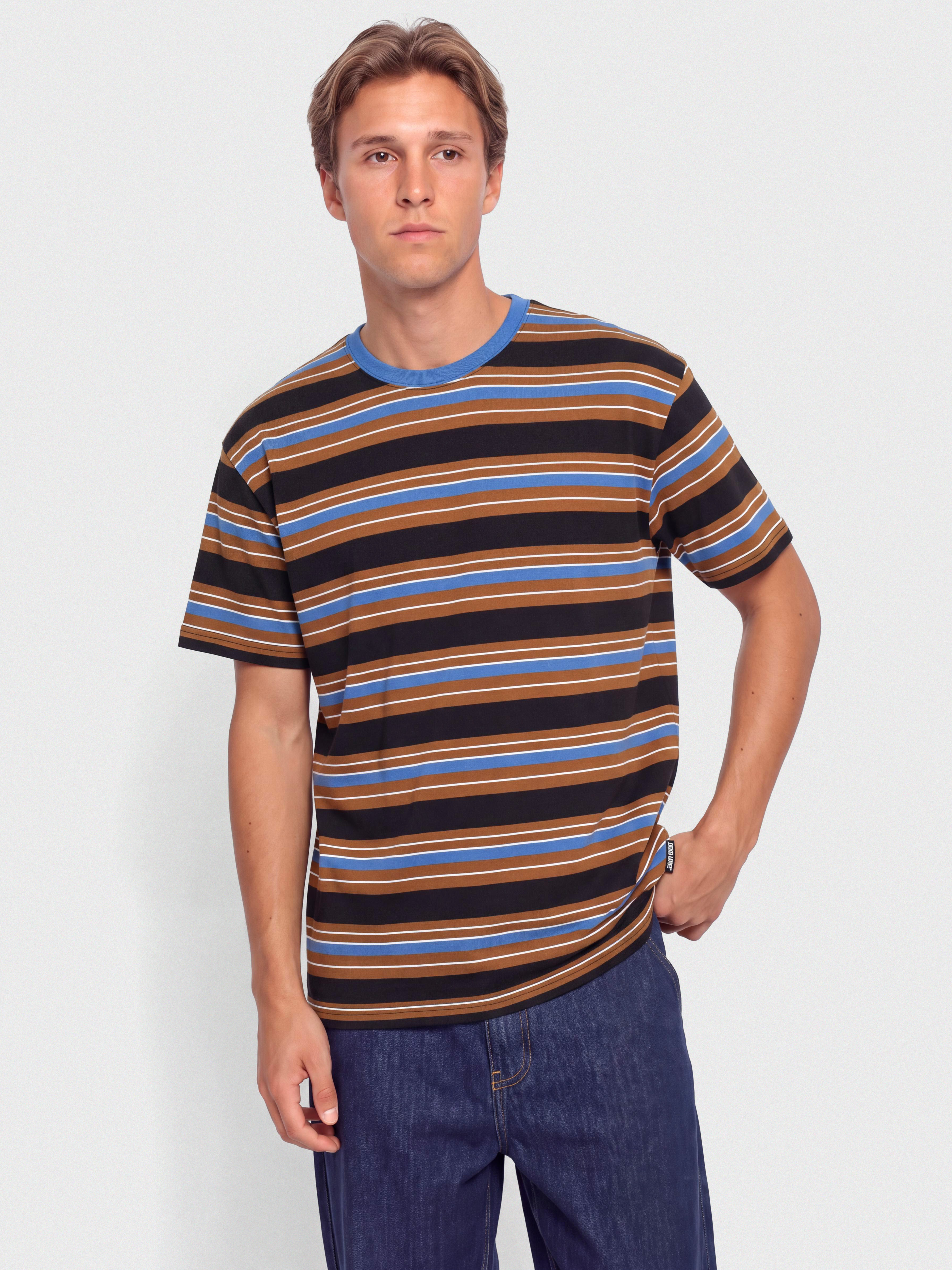 Tricou Santa Cruz Derby (sapphire stripe)