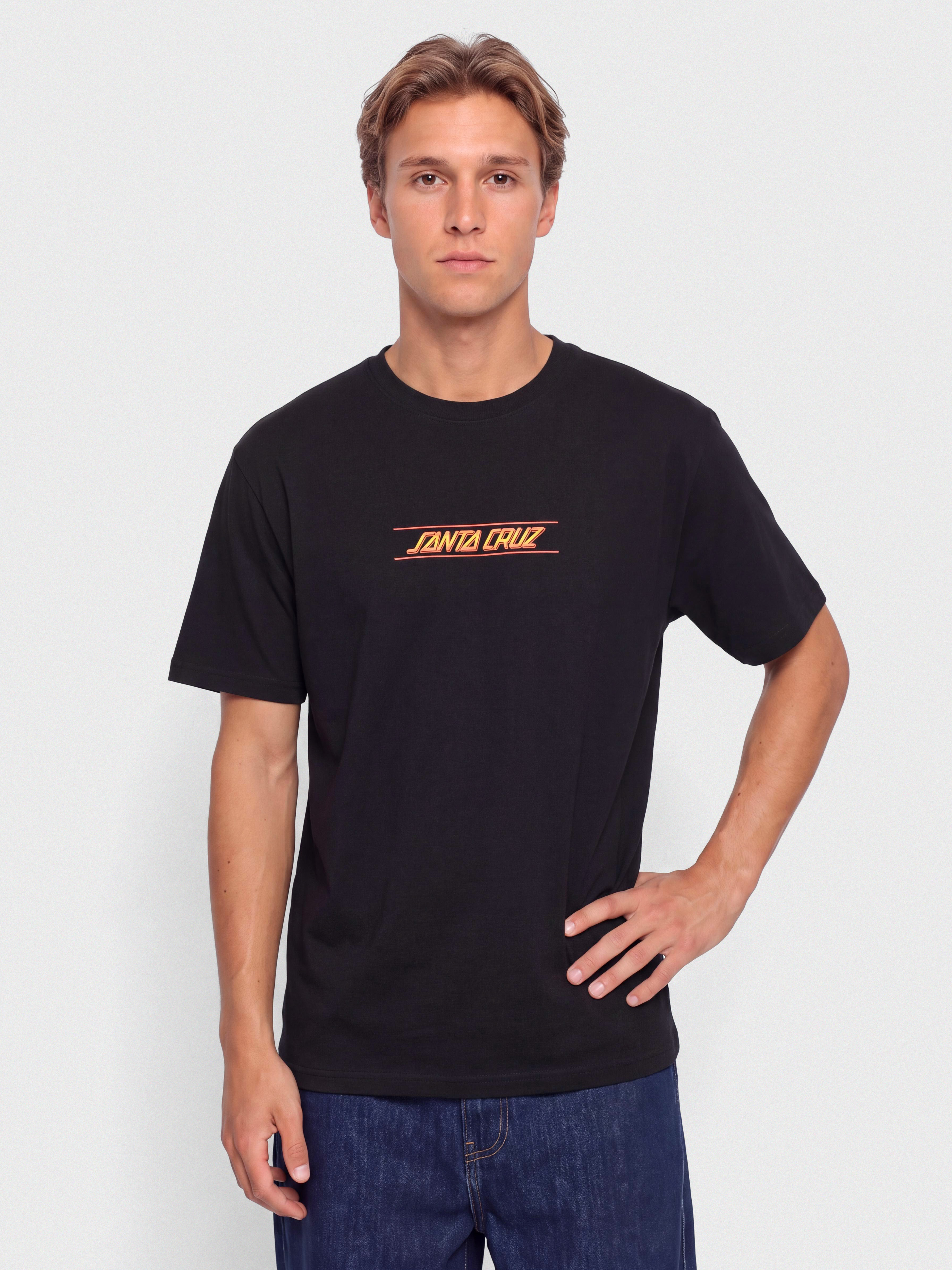 Tricou Santa Cruz Classic Fade Strip Centre (black)