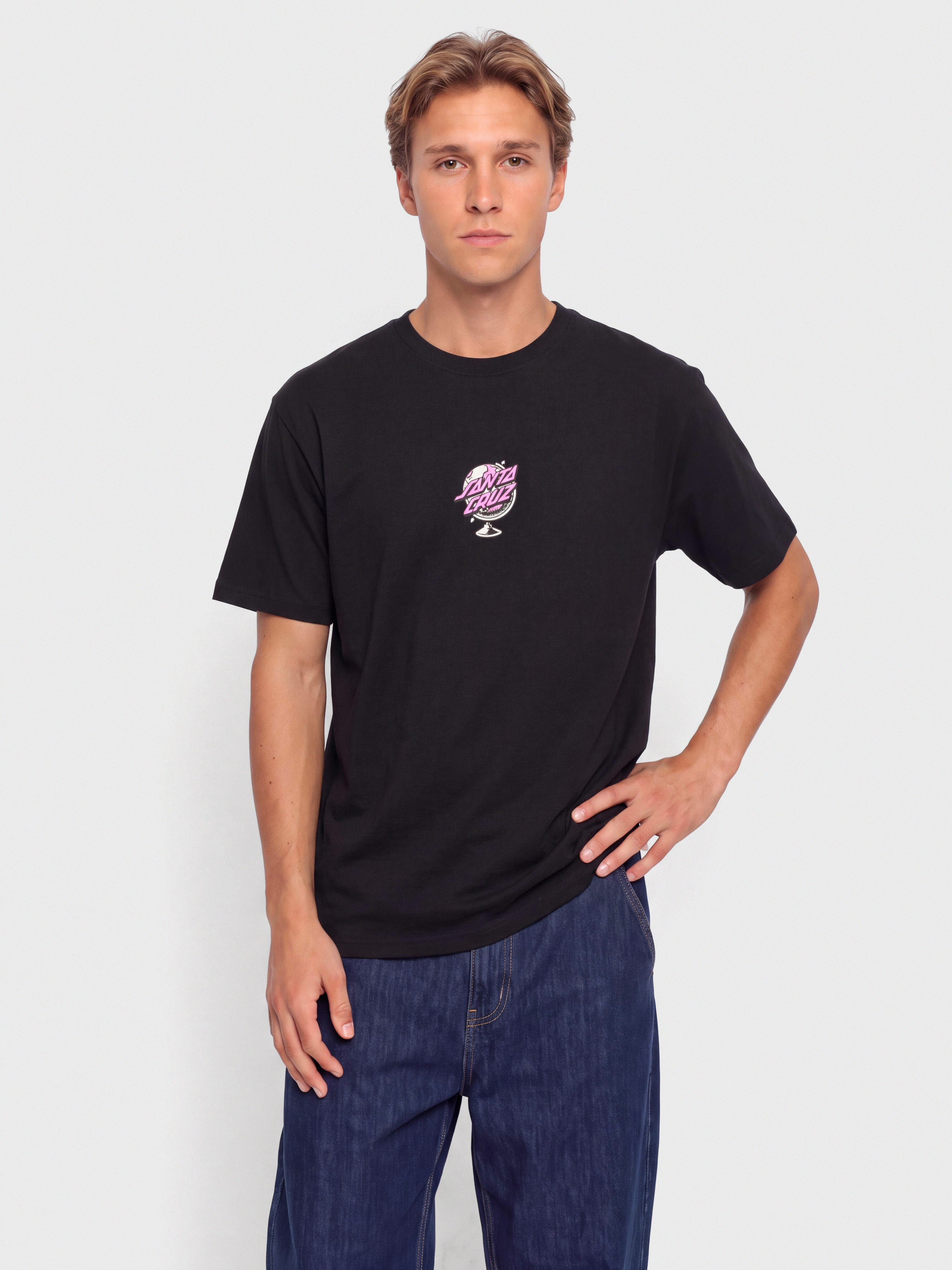 Tricou Santa Cruz Knibbs Cryptic World Centre (black)