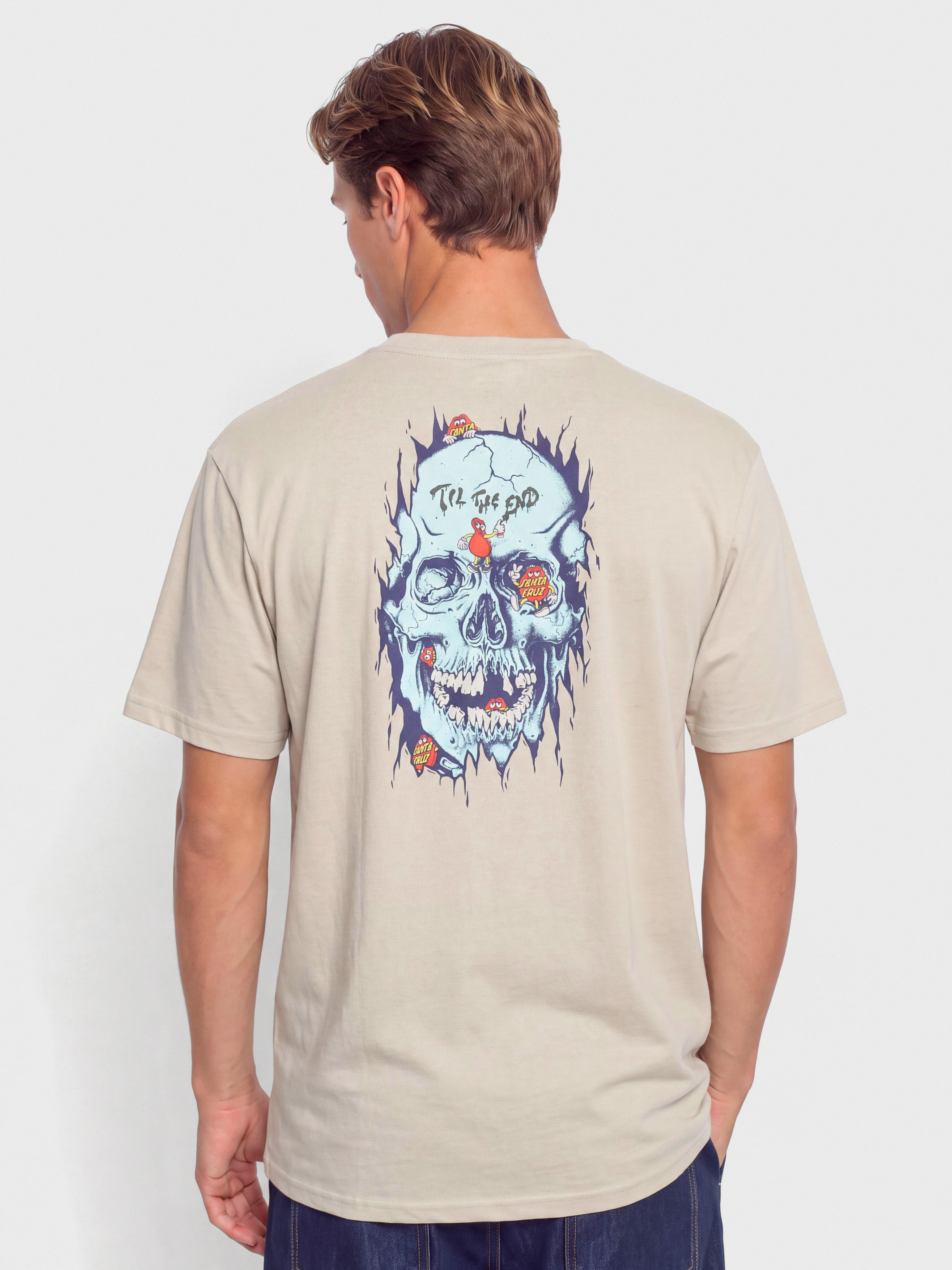 Tricou Santa Cruz Dot Dudes (warm grey)