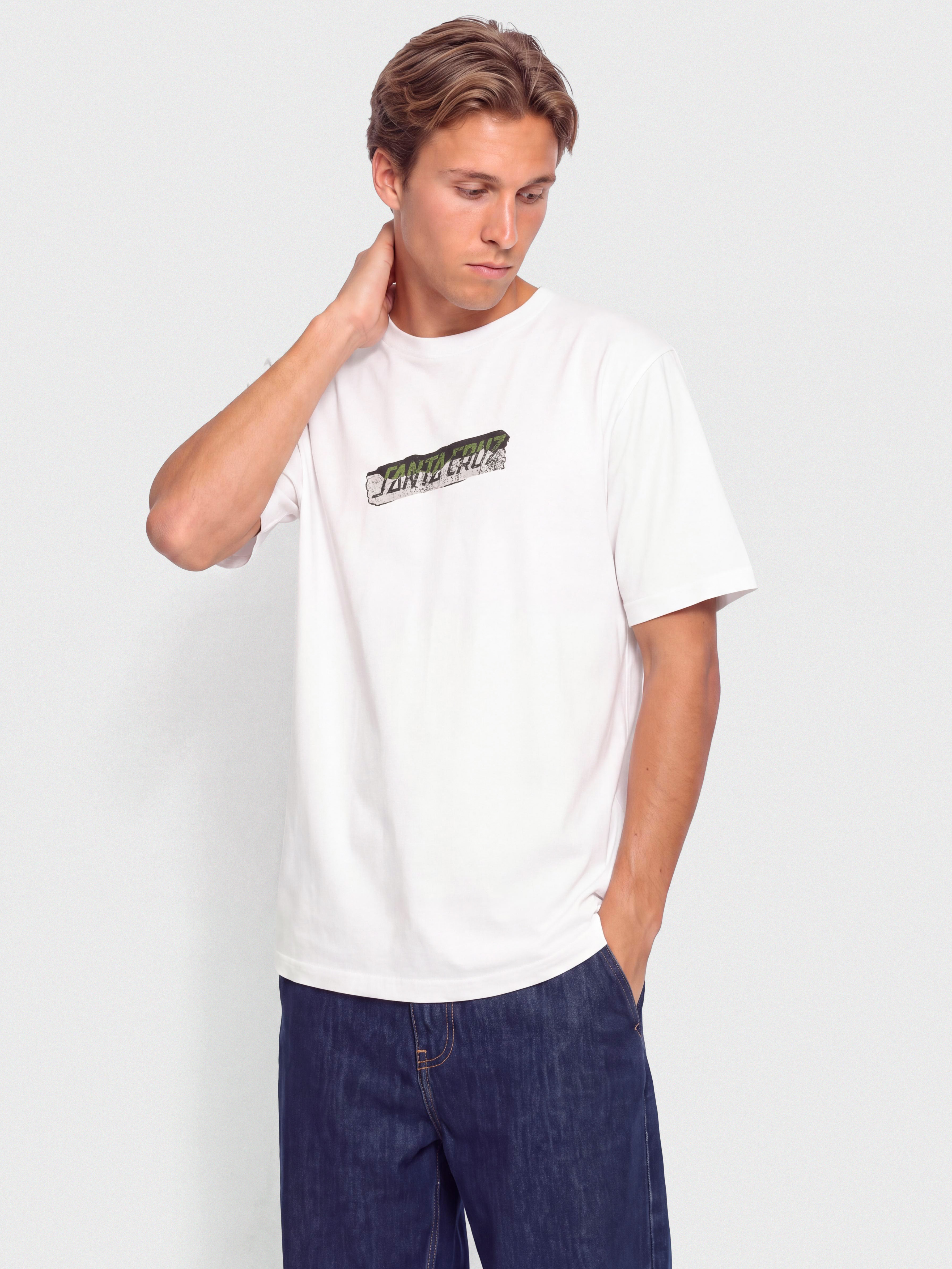 Tricou Santa Cruz Damaged Hand (white)