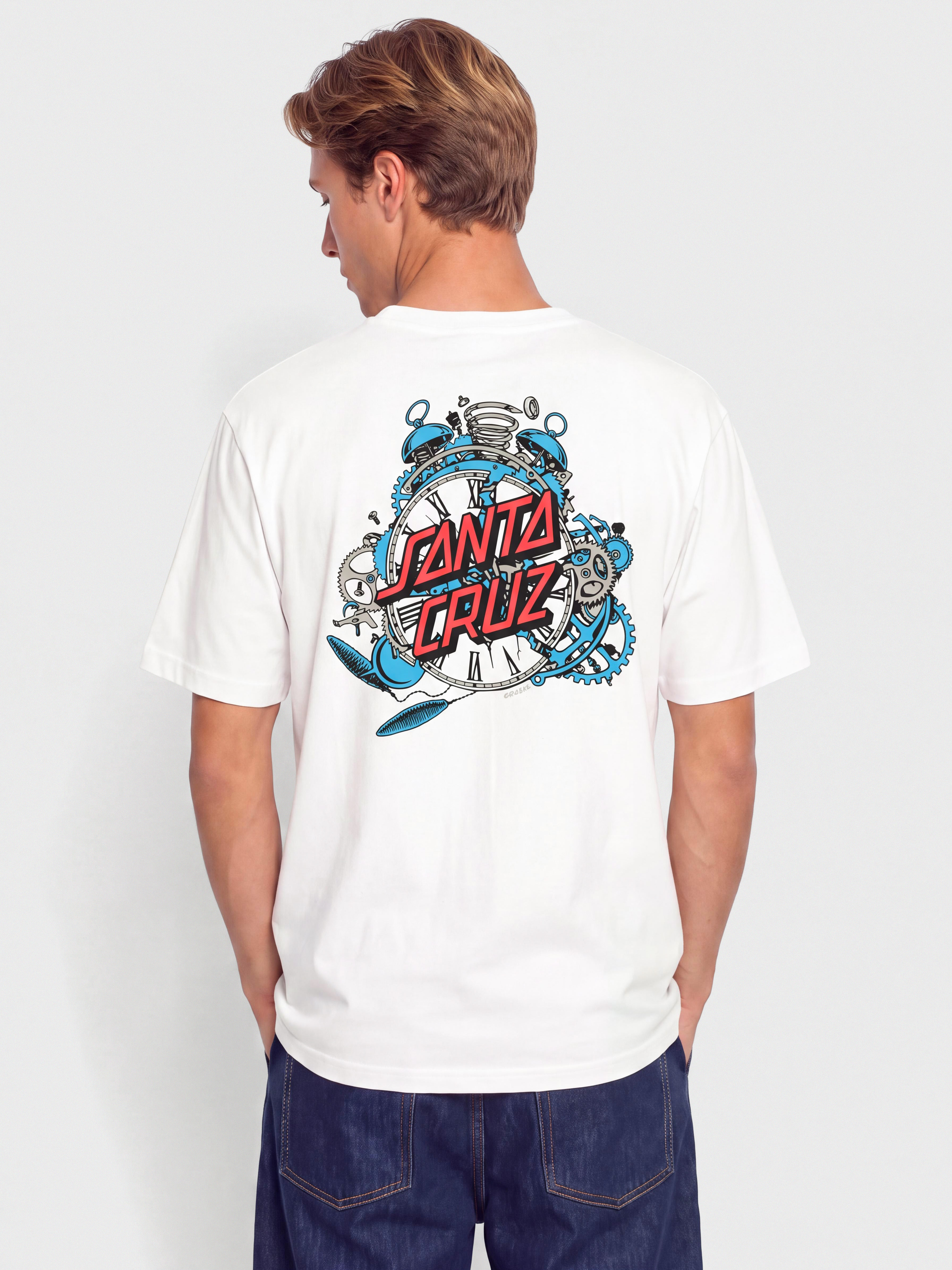Tricou Santa Cruz Grabke Exploding Dot (white)