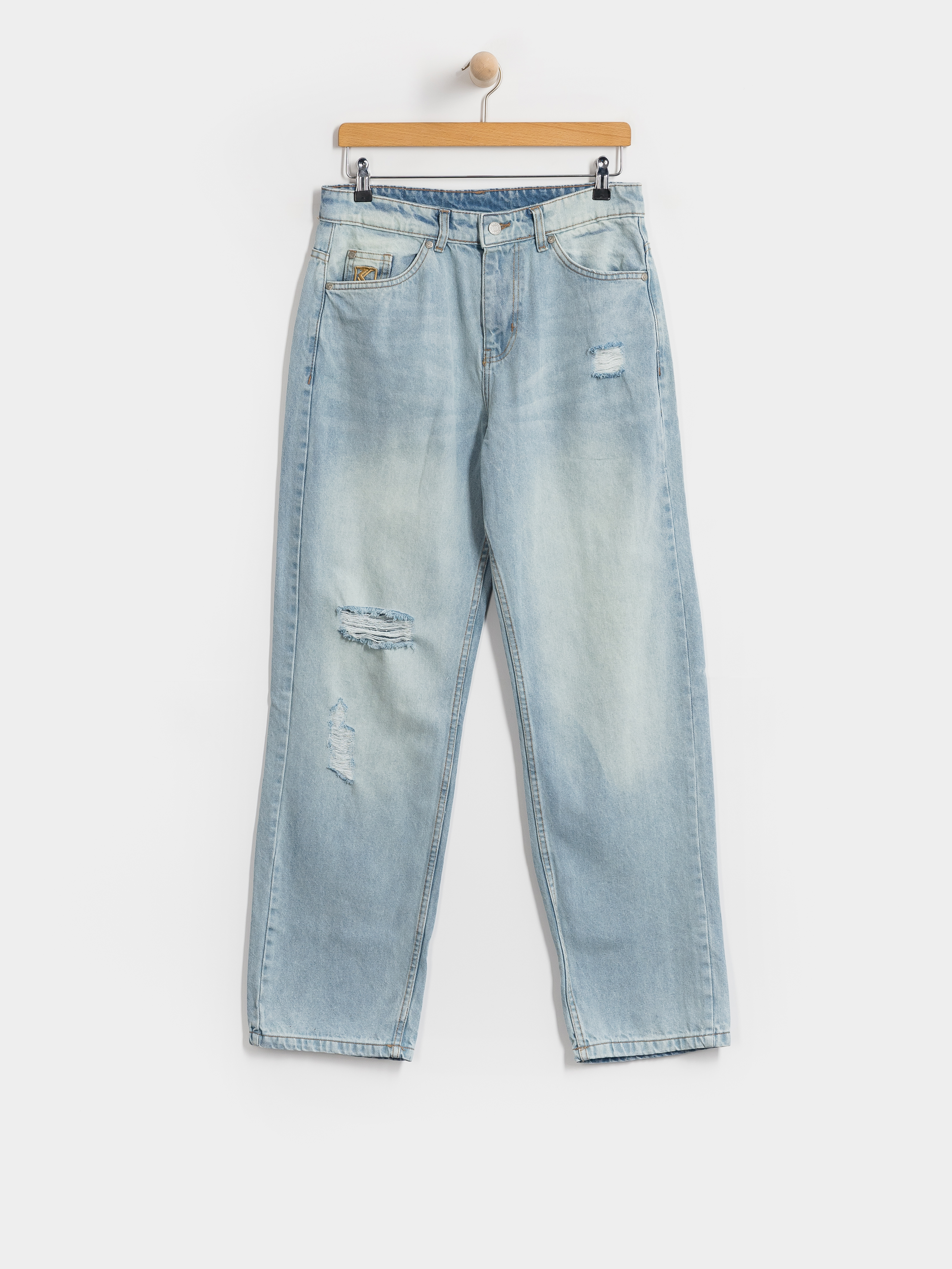 Pantaloni Karl Kani OG Distressed Straight Leg