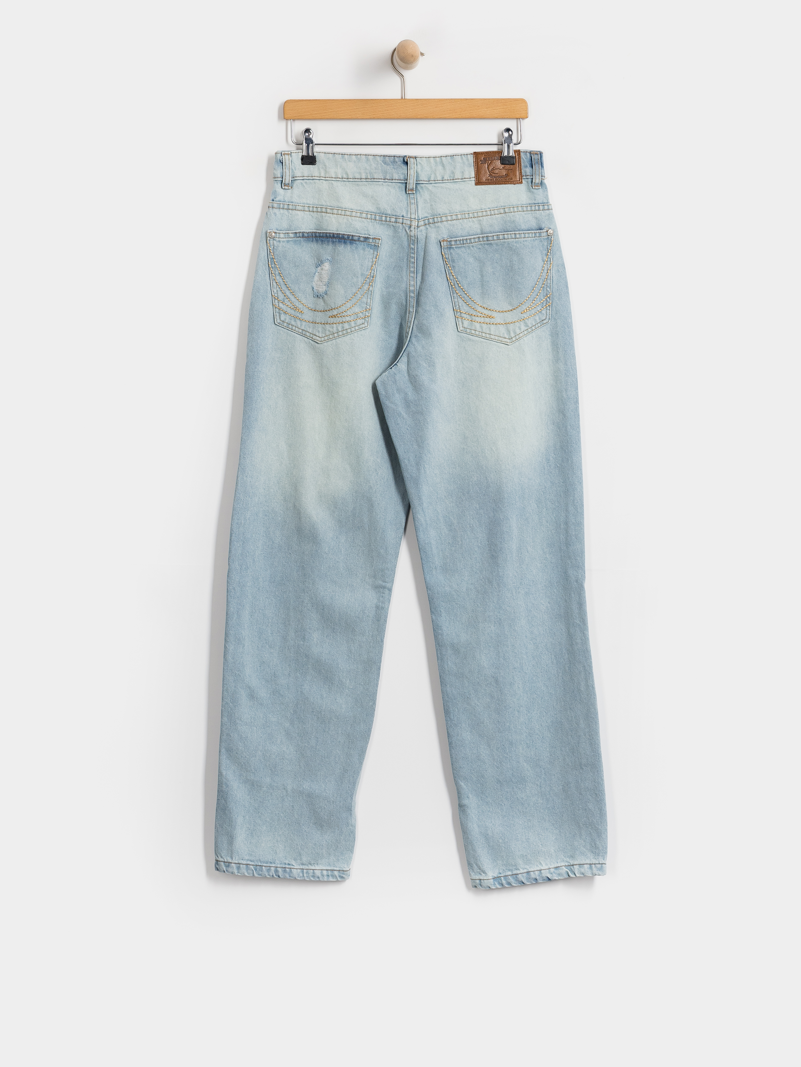 Pantaloni Karl Kani OG Distressed Straight Leg (light blue)
