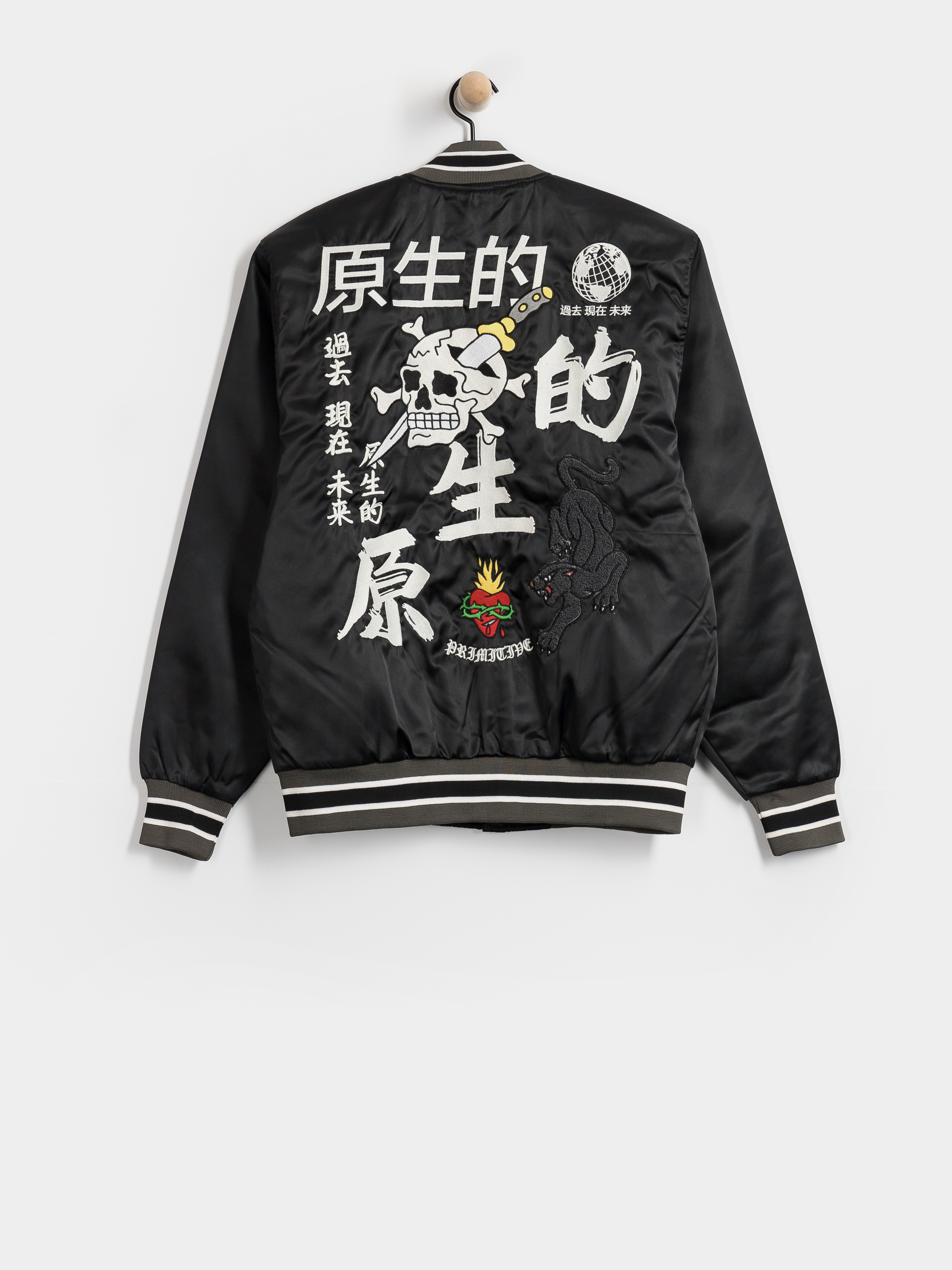 Geacă Primitive Outsider Varsity (black)