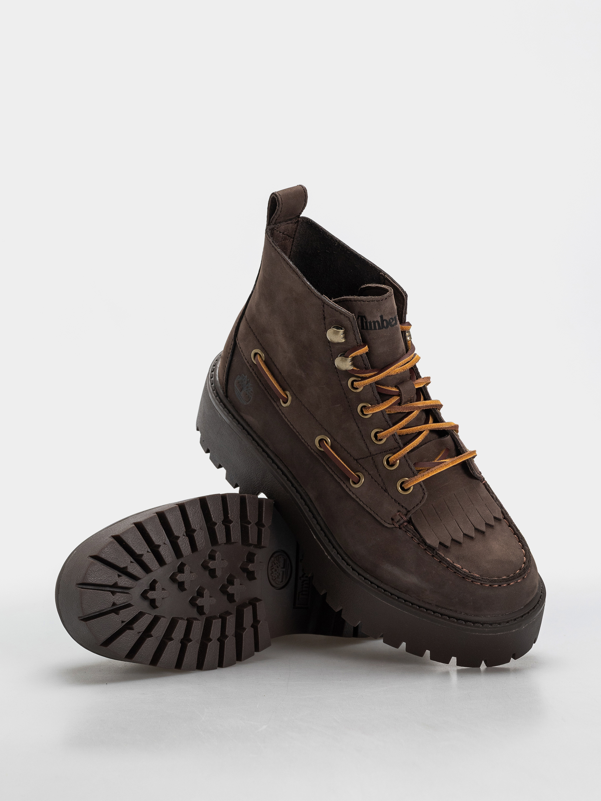 Pantofi de iarnă Timberland Stone Street Mid Wmn (dark brown nubuck)