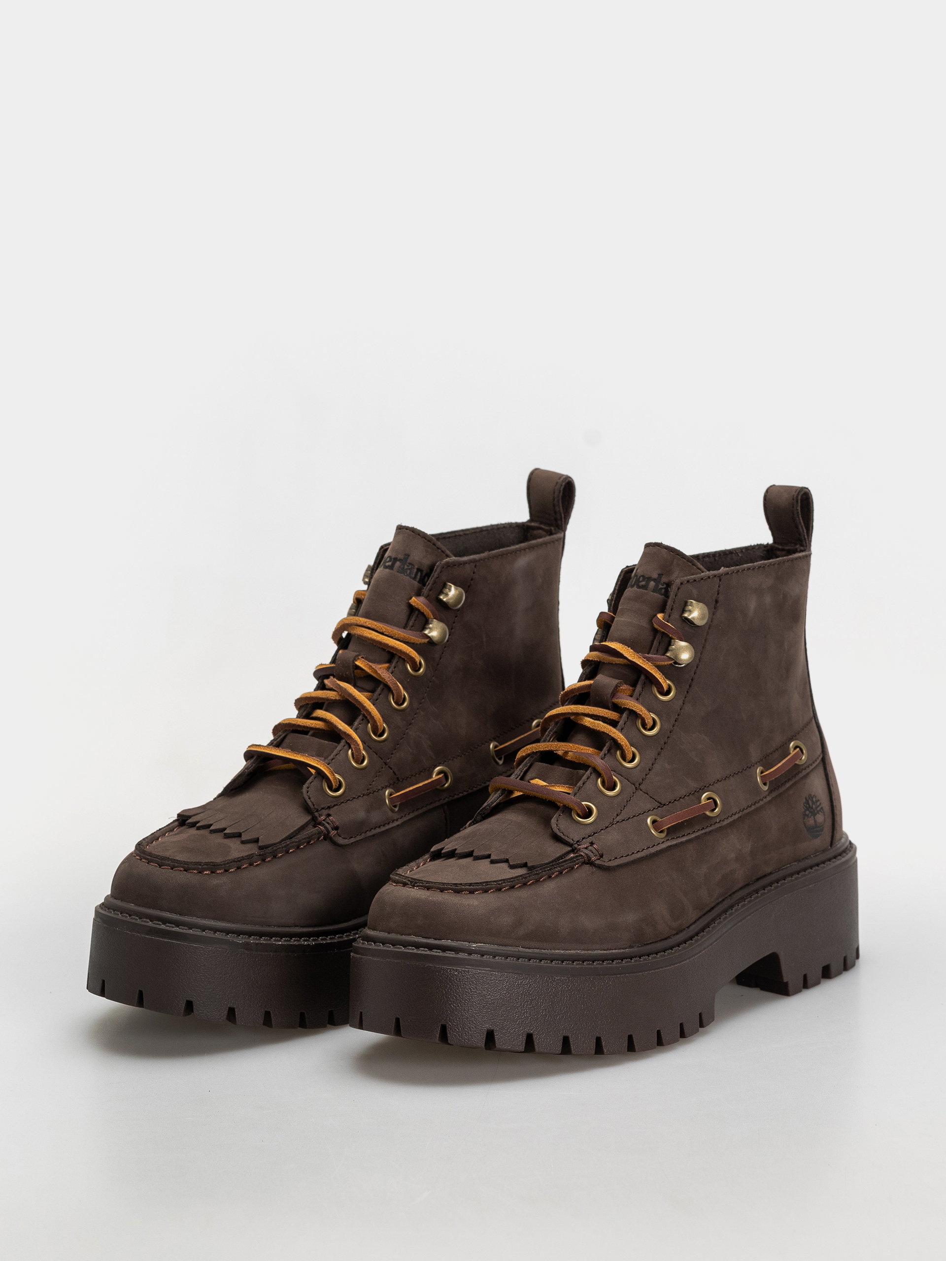 Pantofi de iarnă Timberland Stone Street Mid Wmn (dark brown nubuck)