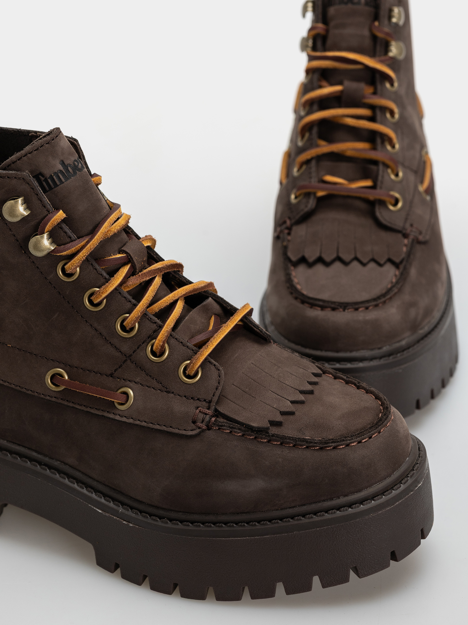 Pantofi de iarnă Timberland Stone Street Mid Wmn (dark brown nubuck)
