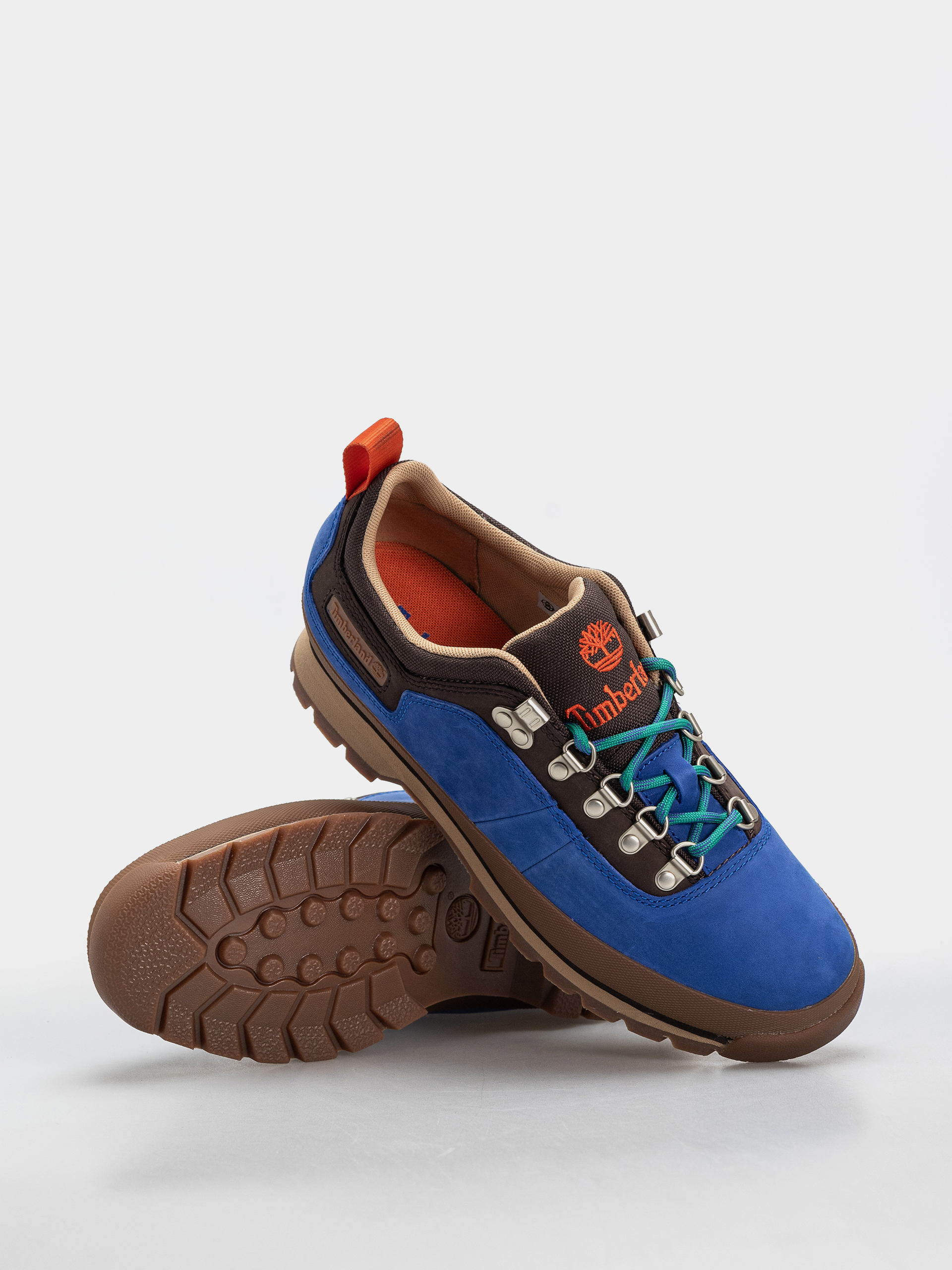 Pantofi de iarnă Timberland Euro Hiker Low Lace (bright blue nubuck)