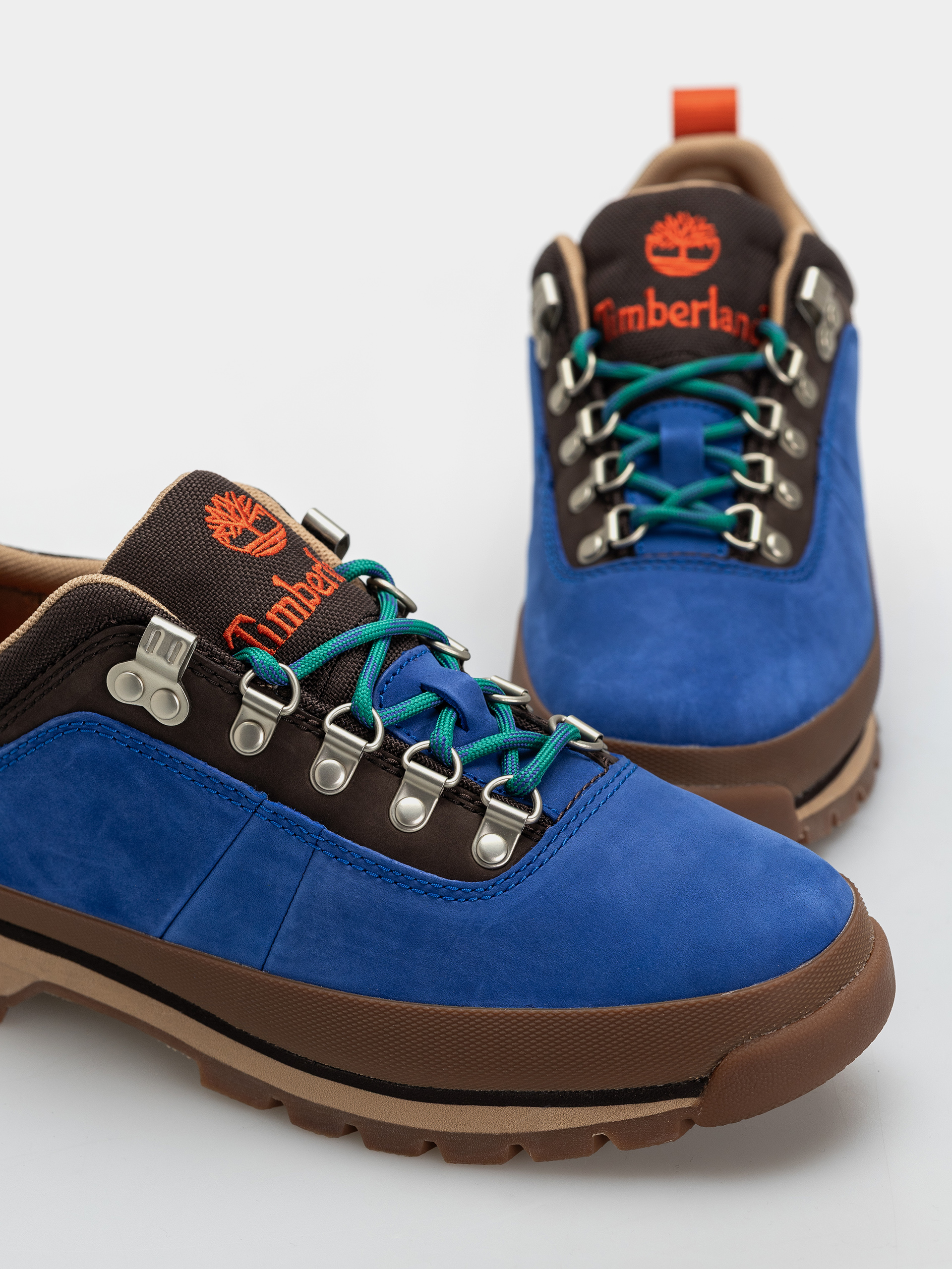 Pantofi de iarnă Timberland Euro Hiker Low Lace (bright blue nubuck)