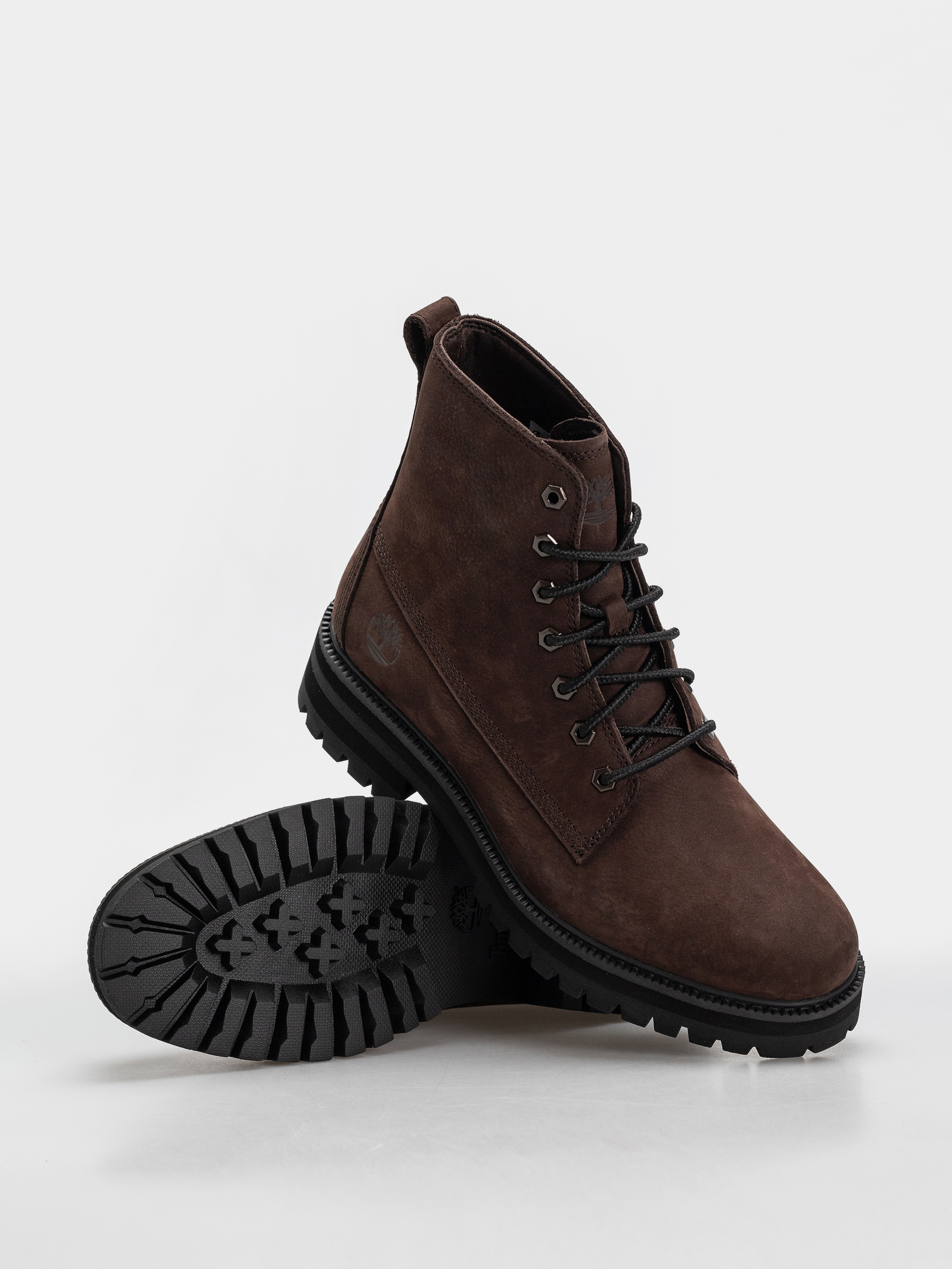 Pantofi de iarnă Timberland Britton Drive Mid Lace (dark brown nubuck)