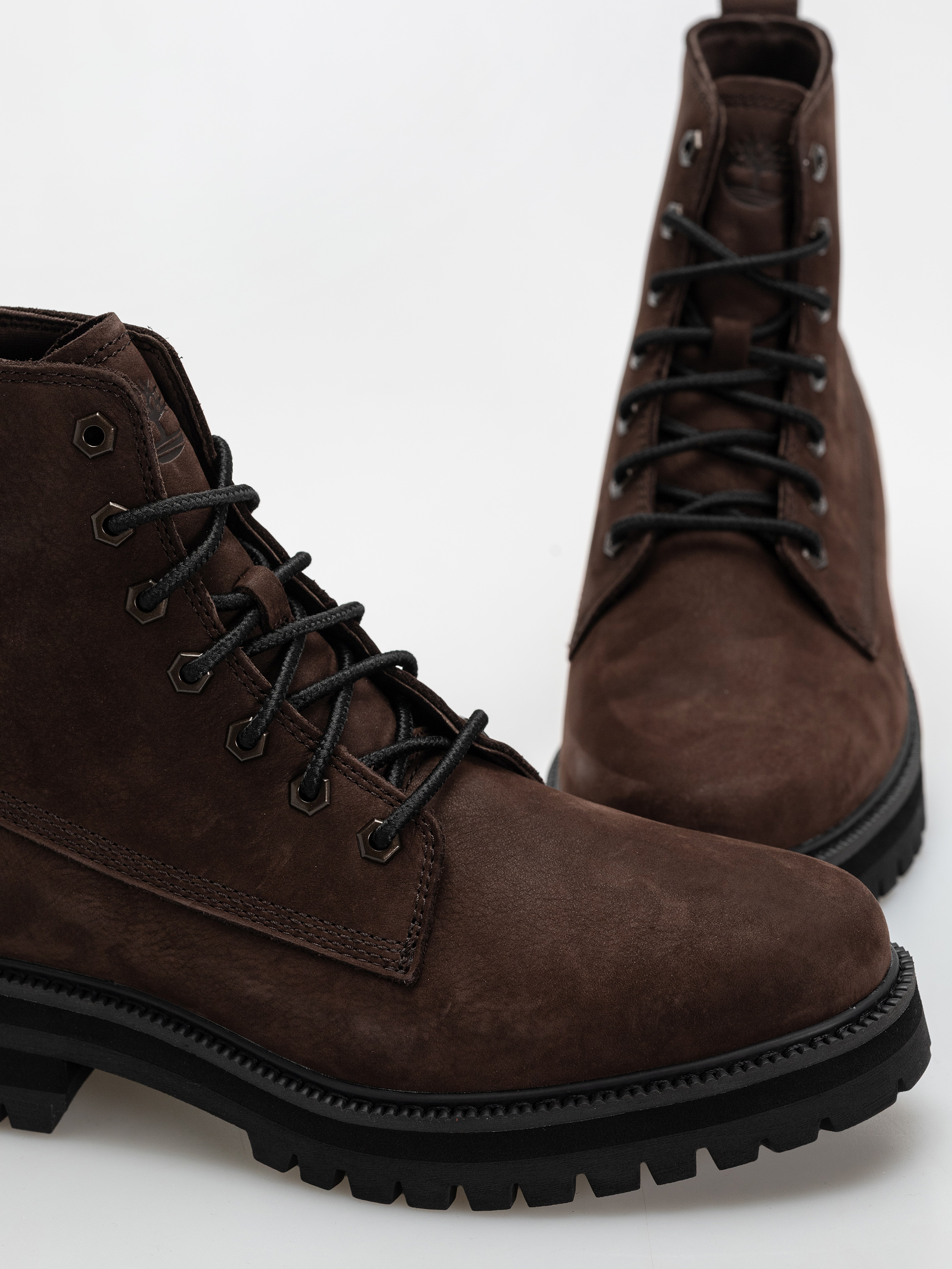 Pantofi de iarnă Timberland Britton Drive Mid Lace (dark brown nubuck)