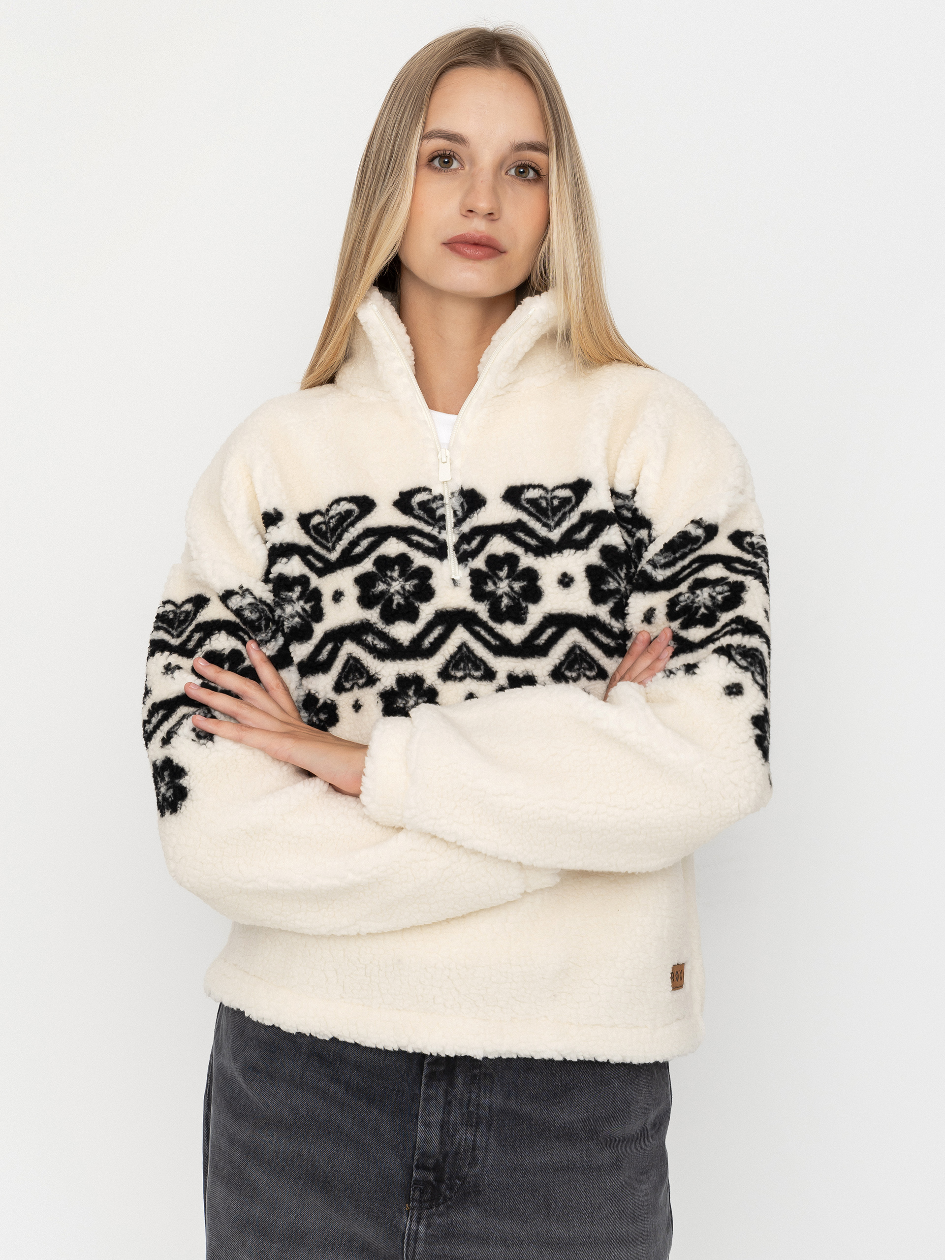 Hanorac din fleece Roxy Treasure Soul Wmn