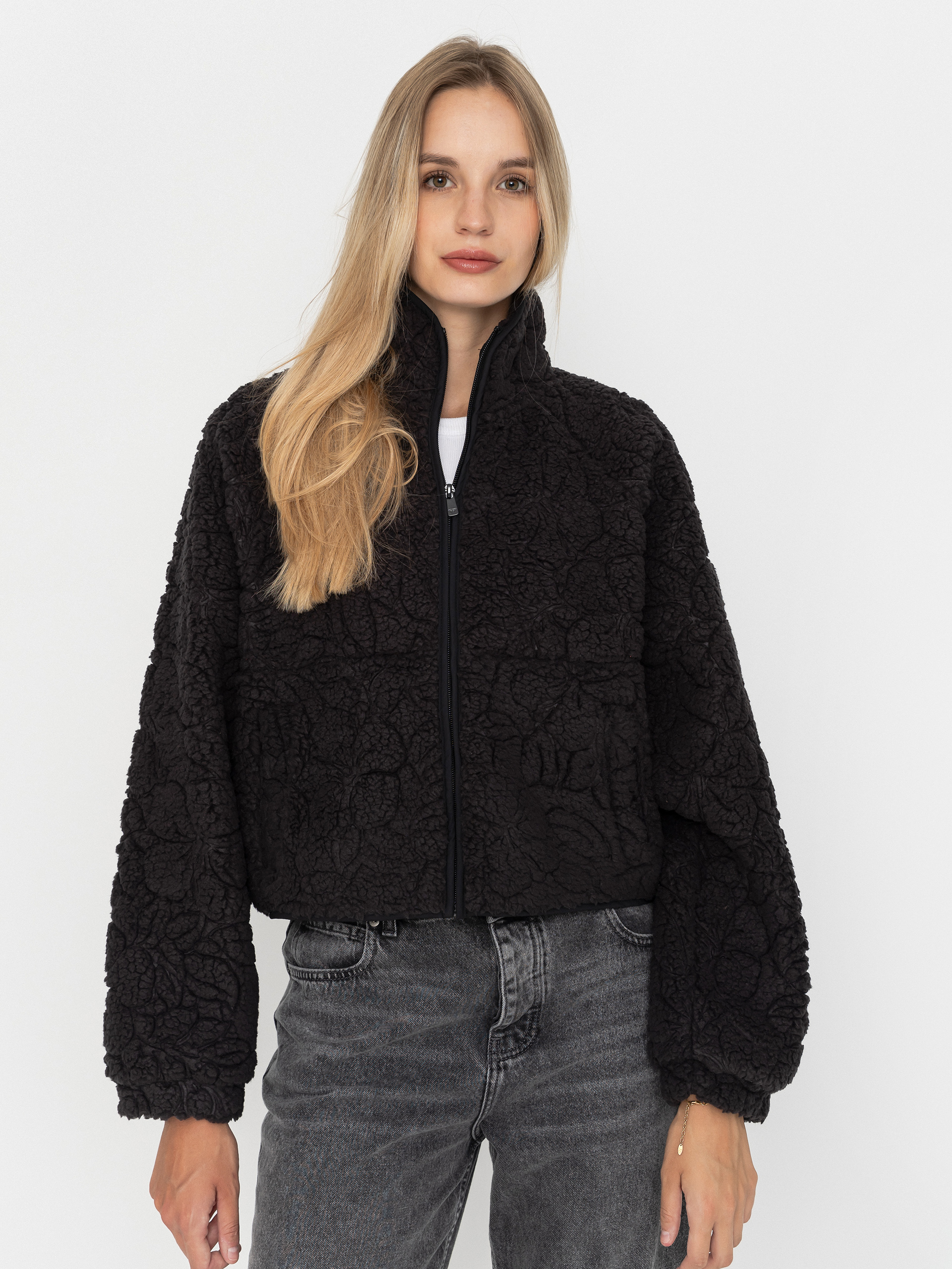 Hanorac din fleece Roxy Blurry Cloud Wmn (anthracite outline mo)