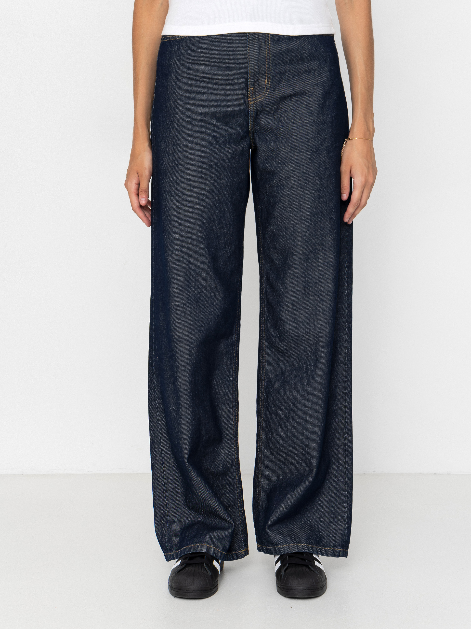 Pantaloni Carhartt WIP Jane Wmn (blue/rinsed)