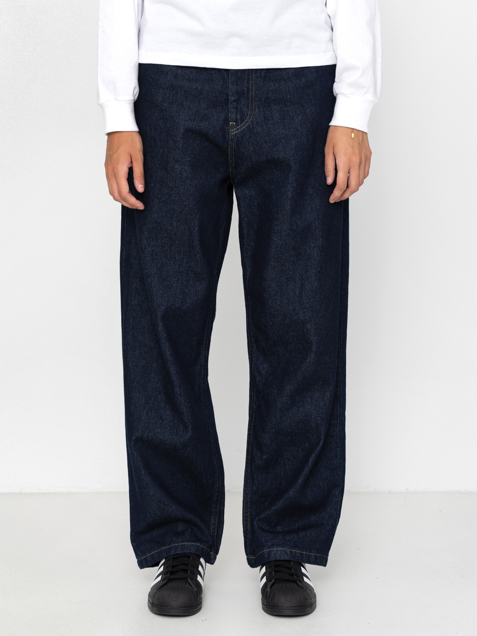 Pantaloni Carhartt WIP Brandon Wmn (blue/rinsed)