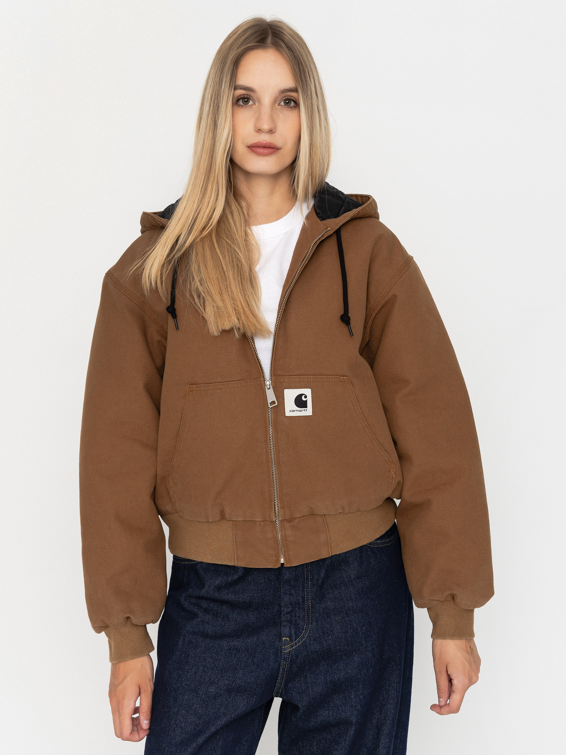 Geacă Carhartt WIP OG Active Wmn (wip h brown/rinsed)