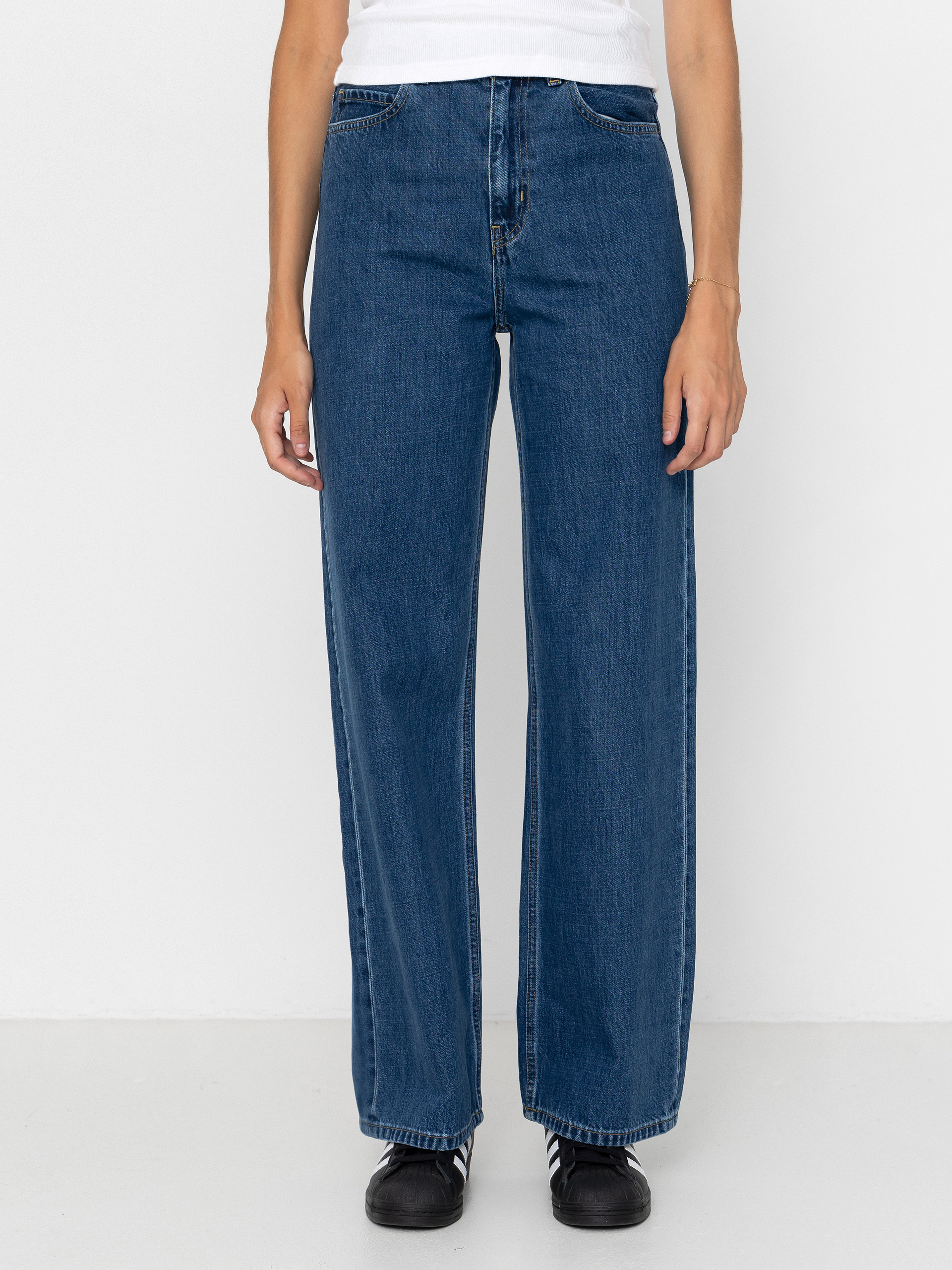Pantaloni Carhartt WIP Jane Wmn (blue/heavy stone wash)