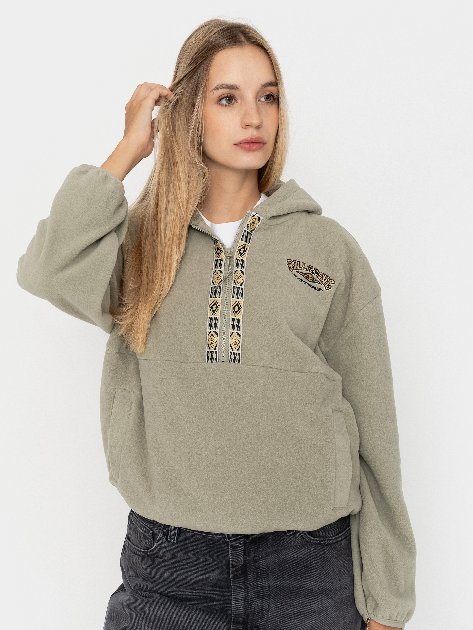 Hanorac cu glugu0103 Billabong Winter Camp HD Wmn (seagrass)