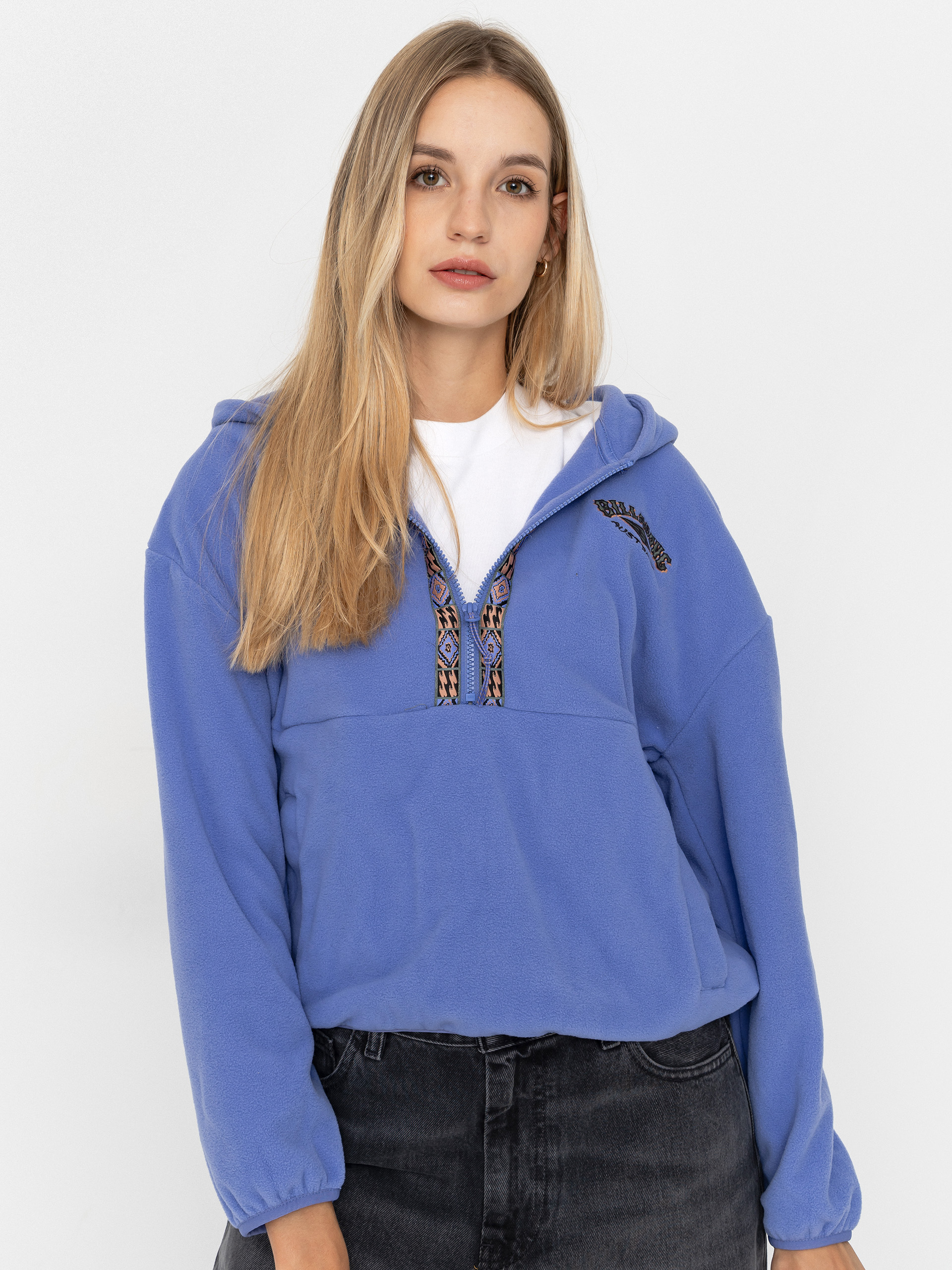 Hanorac cu glugă Billabong Winter Camp HD Wmn (iris)