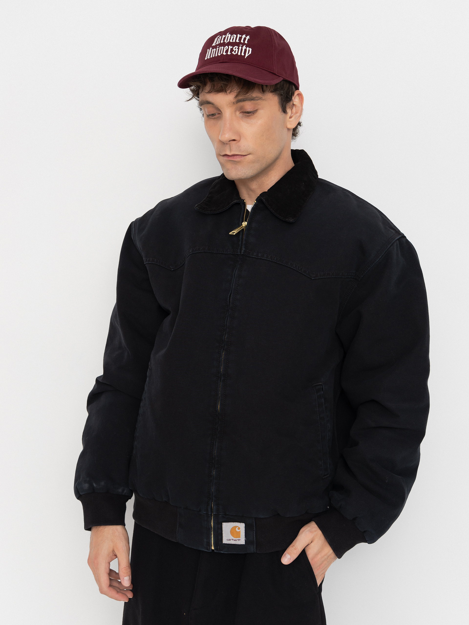 Geacu0103 Carhartt WIP OG Santa Fe (black/black/stone canvas)