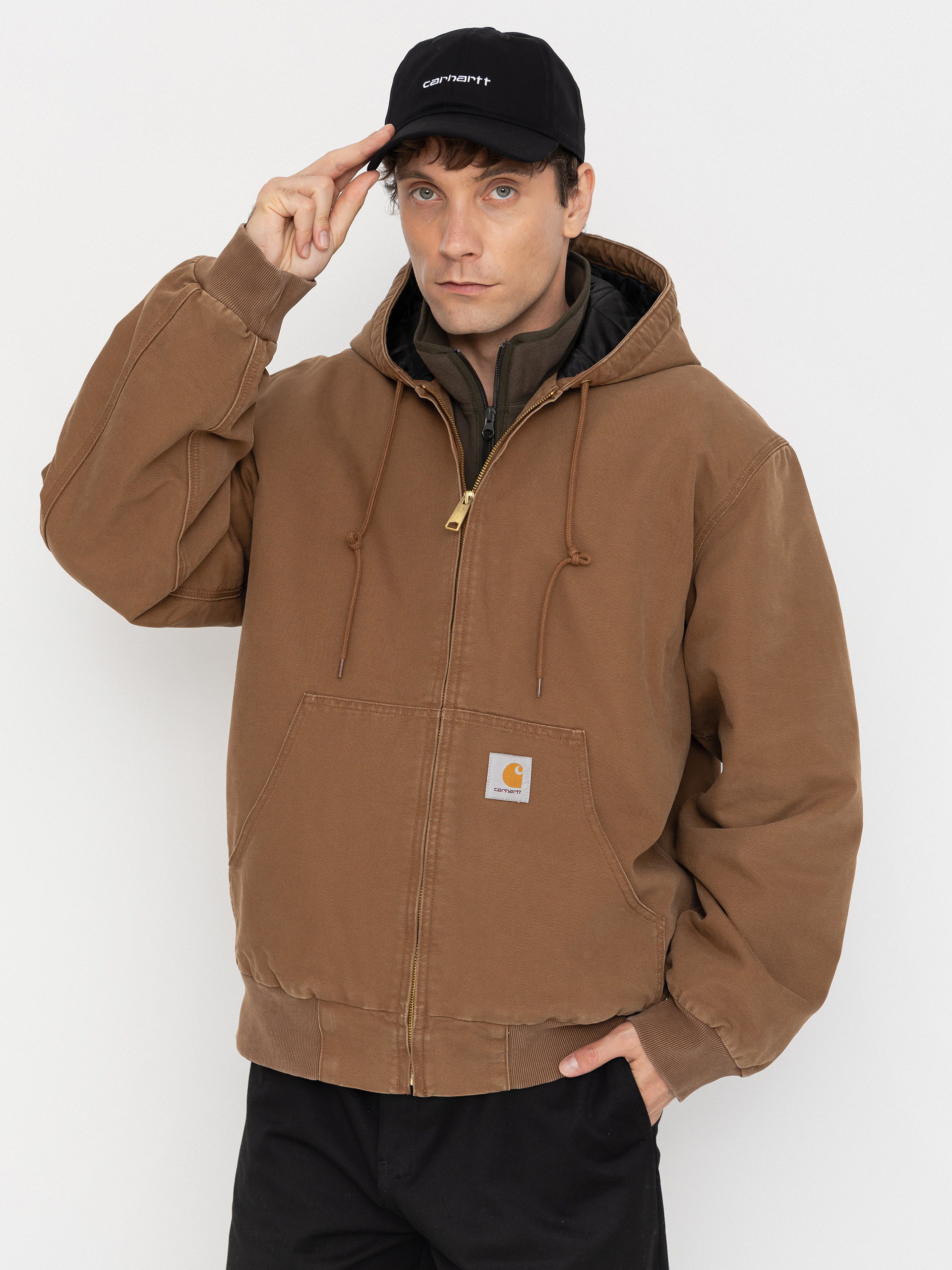 Geacă Carhartt WIP OG Active (wip h brown/stone canvas)