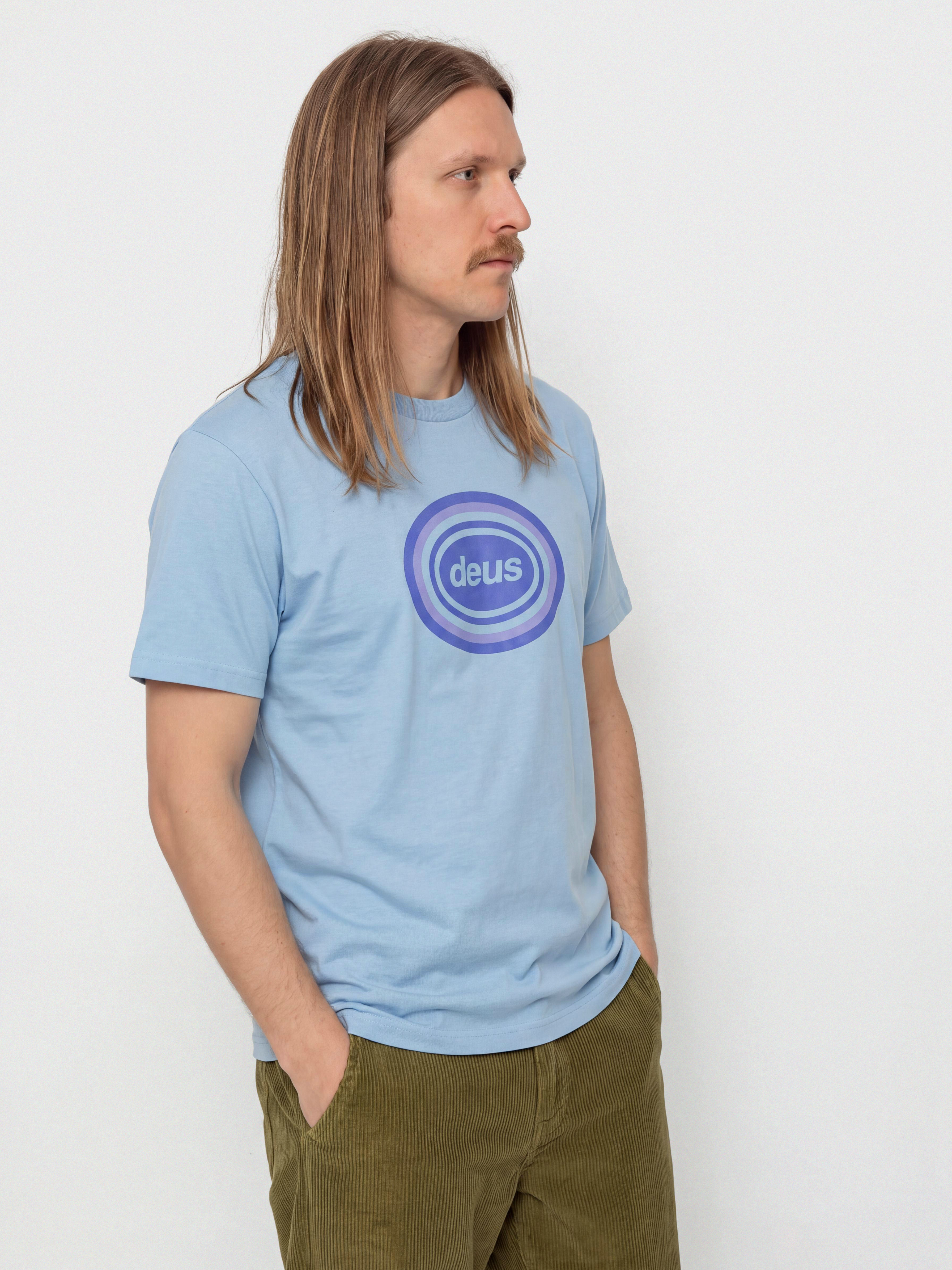 Tricou Deus Ex Machina Refuge (glacier blue)