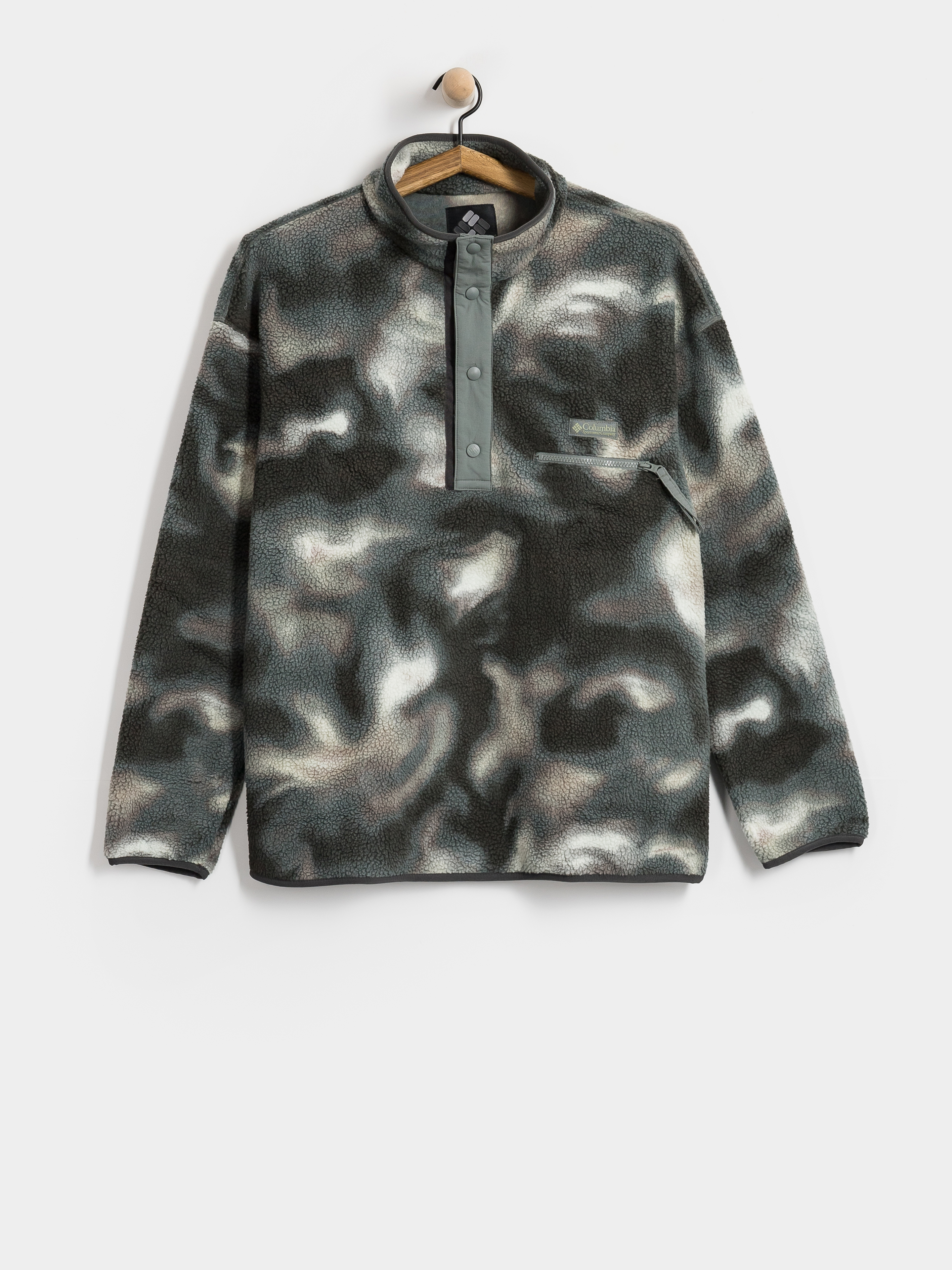 Pentru bărbați Hanorac din fleece Columbia Helvetia II Printed Half Snap (sedona sage dye)