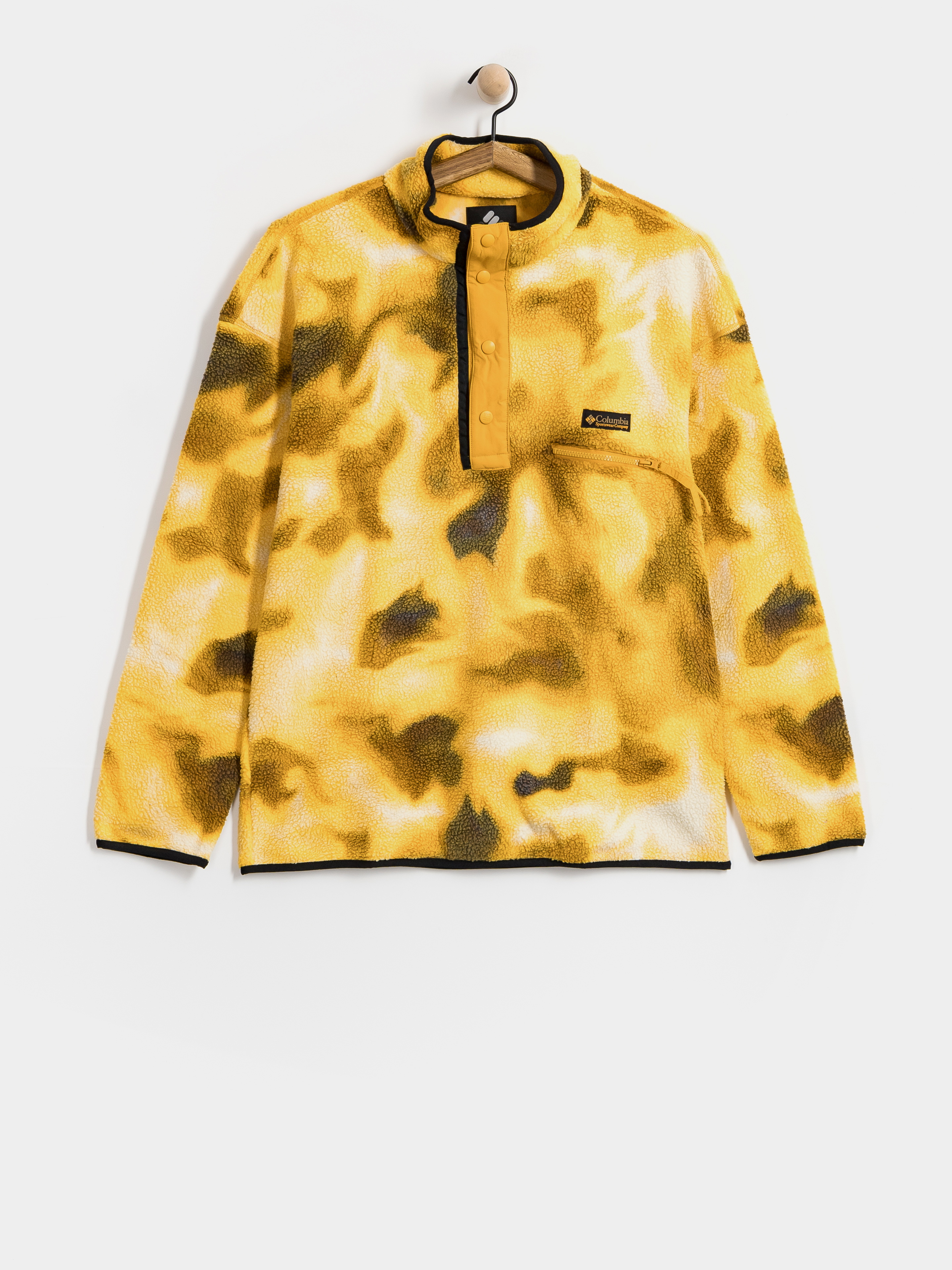 Pentru bărbați Hanorac din fleece Columbia Helvetia II Printed Half Snap (squash dyeflow)