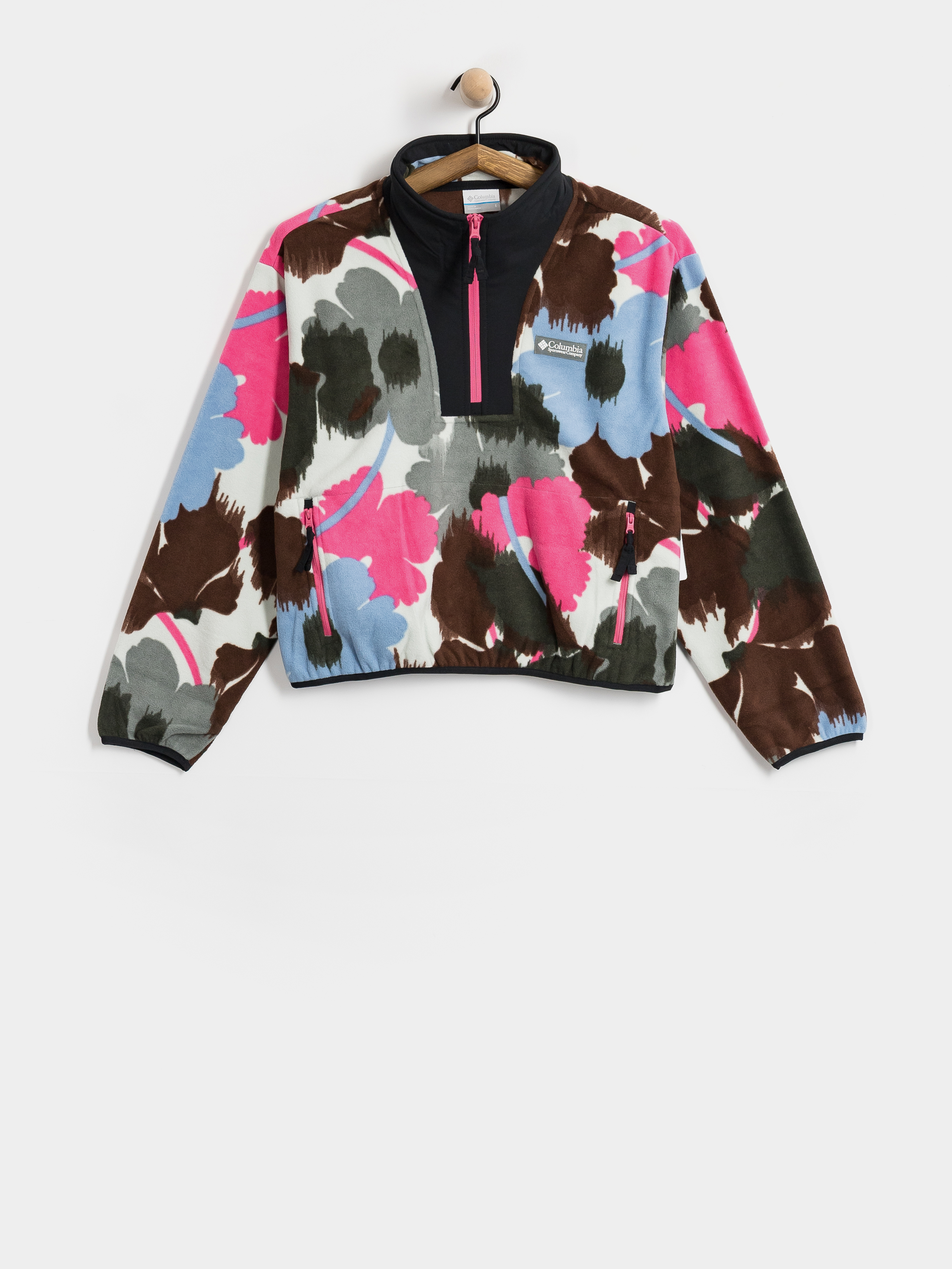 Hanorac din fleece Columbia Sequoia Grove II Printed Half Zip Wmn (sedona sage ikatbloom)