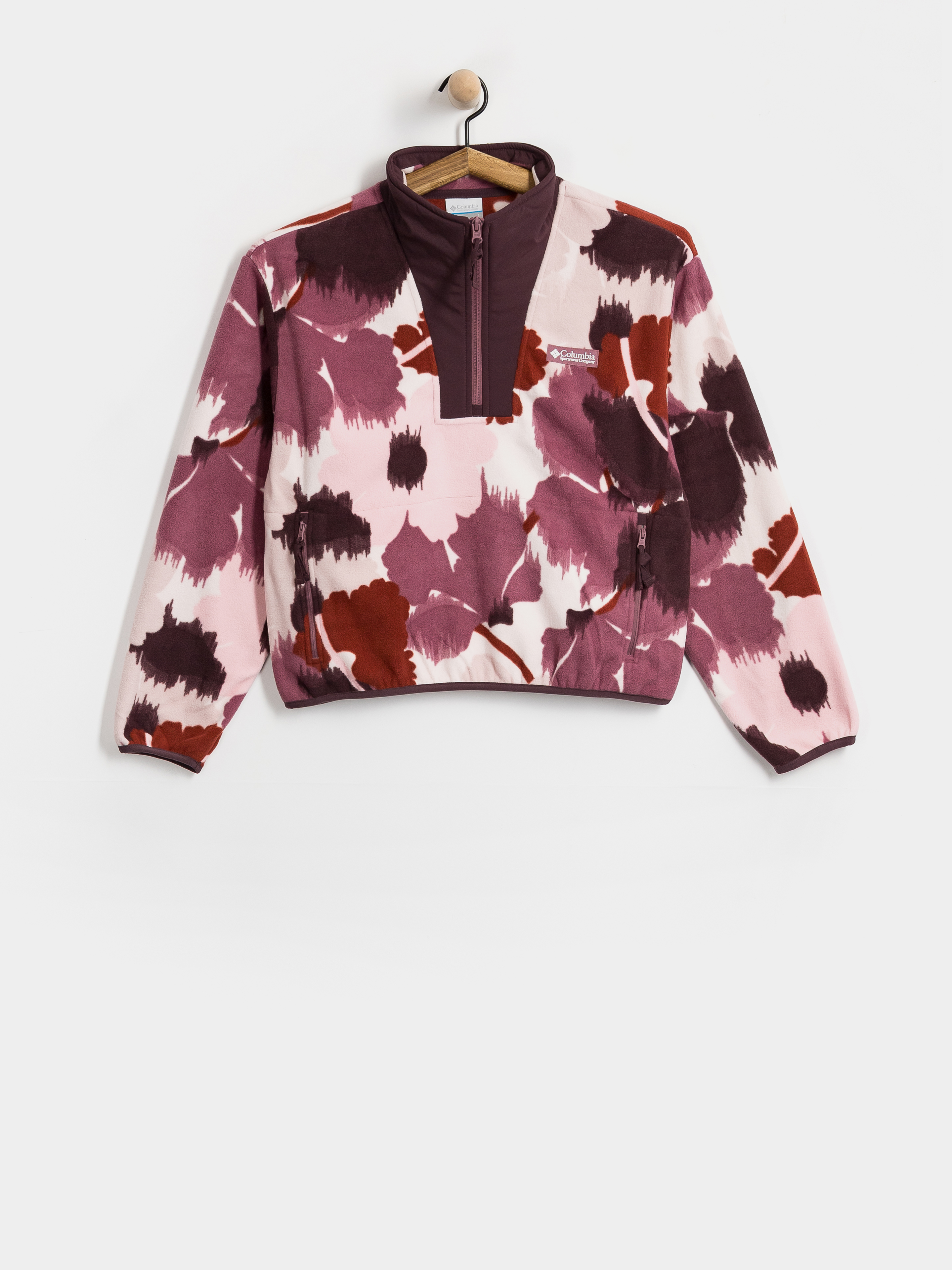 Pentru femei Hanorac din fleece Columbia Sequoia Grove II Printed Half Zip (antique mauve)