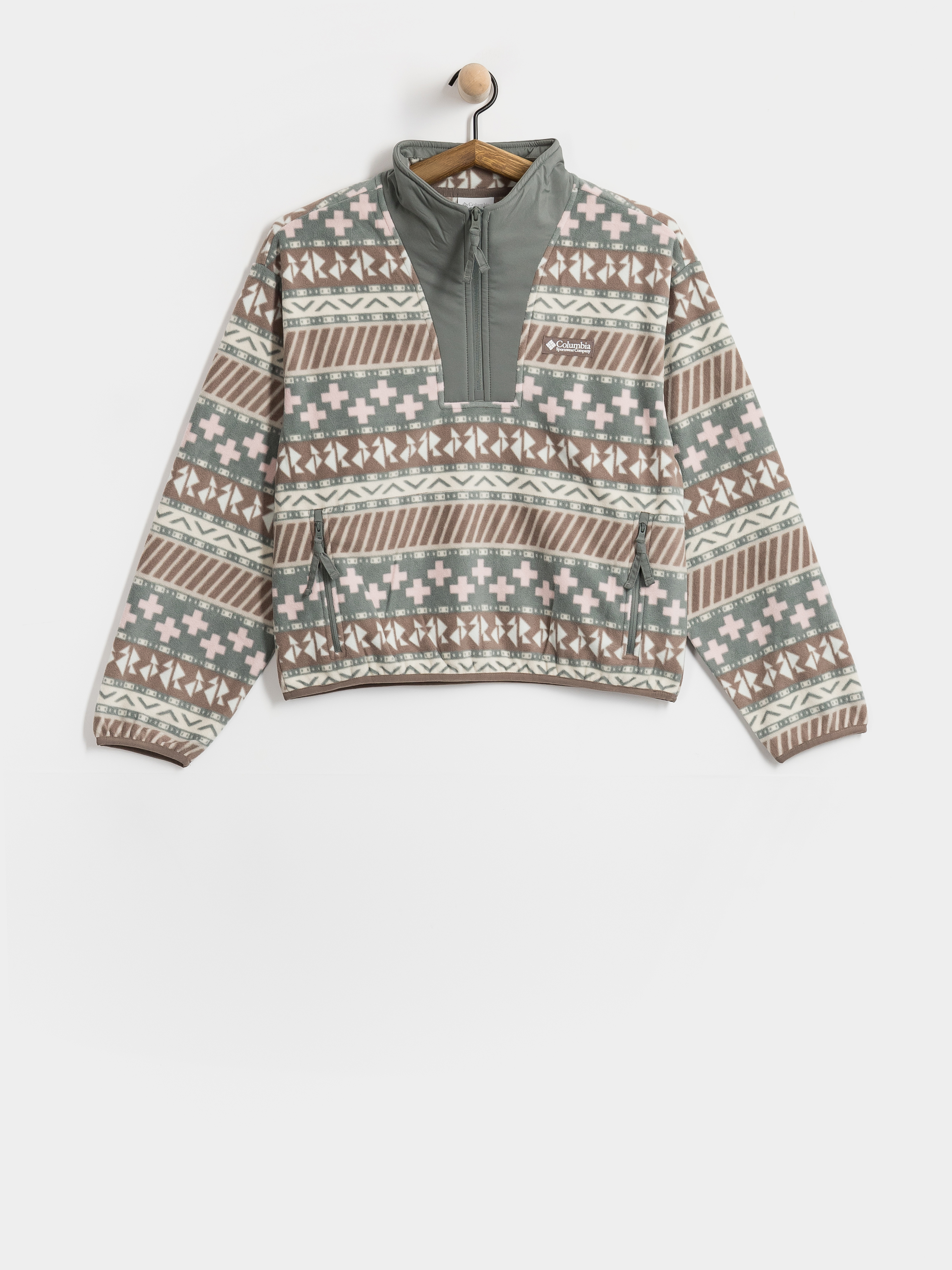 Pentru femei Hanorac din fleece Columbia Sequoia Grove II Printed Half Zip (iron wizard island)
