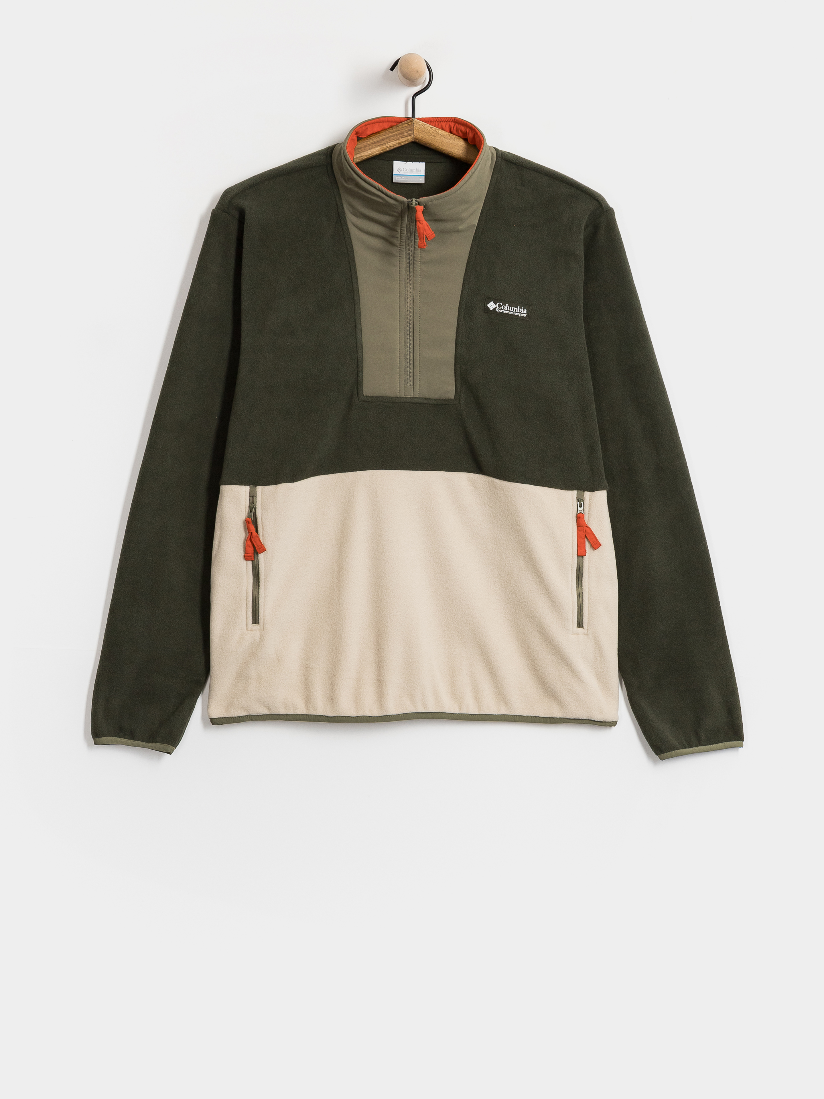 Hanorac din fleece Columbia Sequoia Grove II Half Zip (greenscape/anccient fossil)