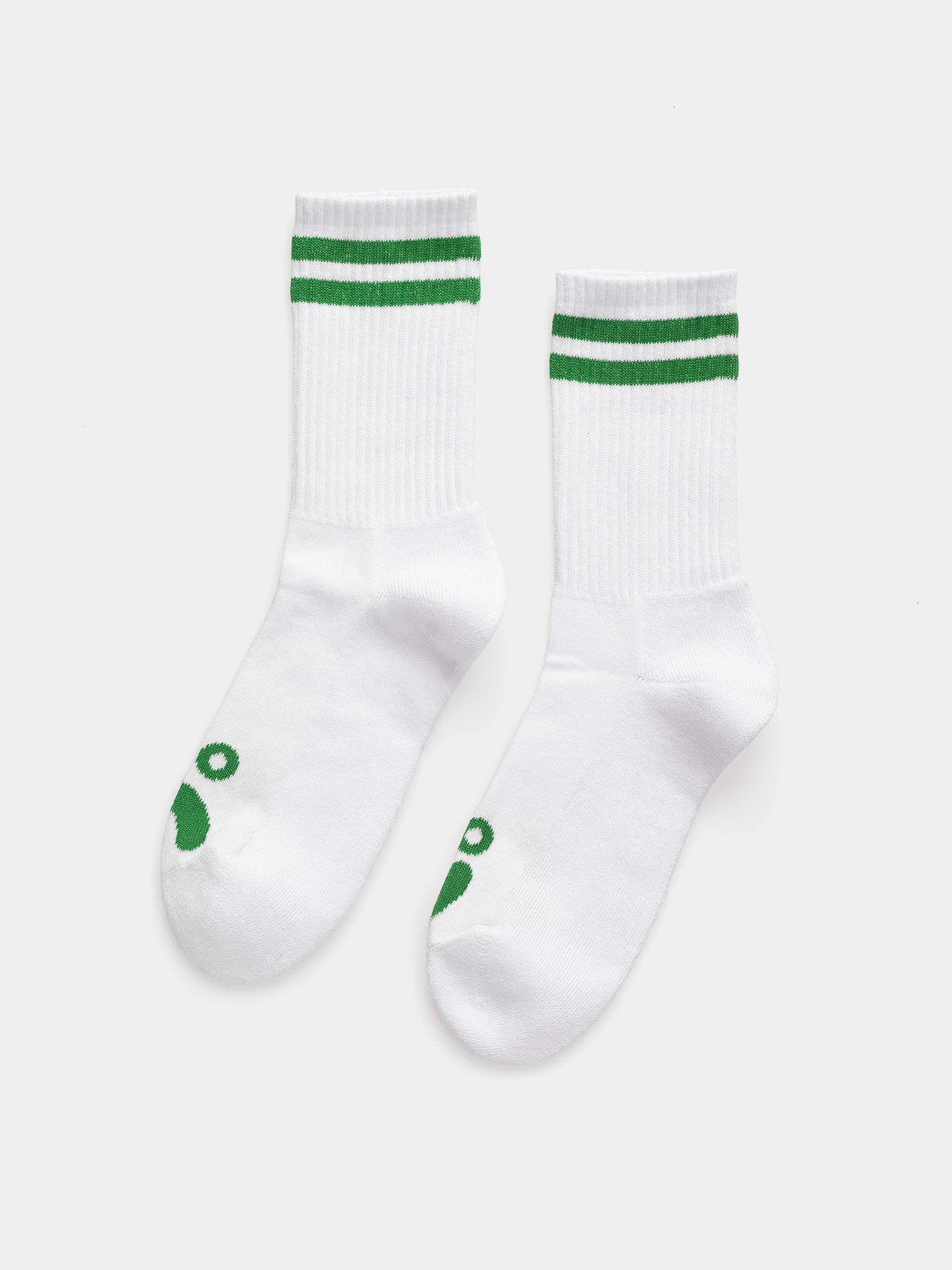 Șosete Polar Skate Happy Sad (white/green)