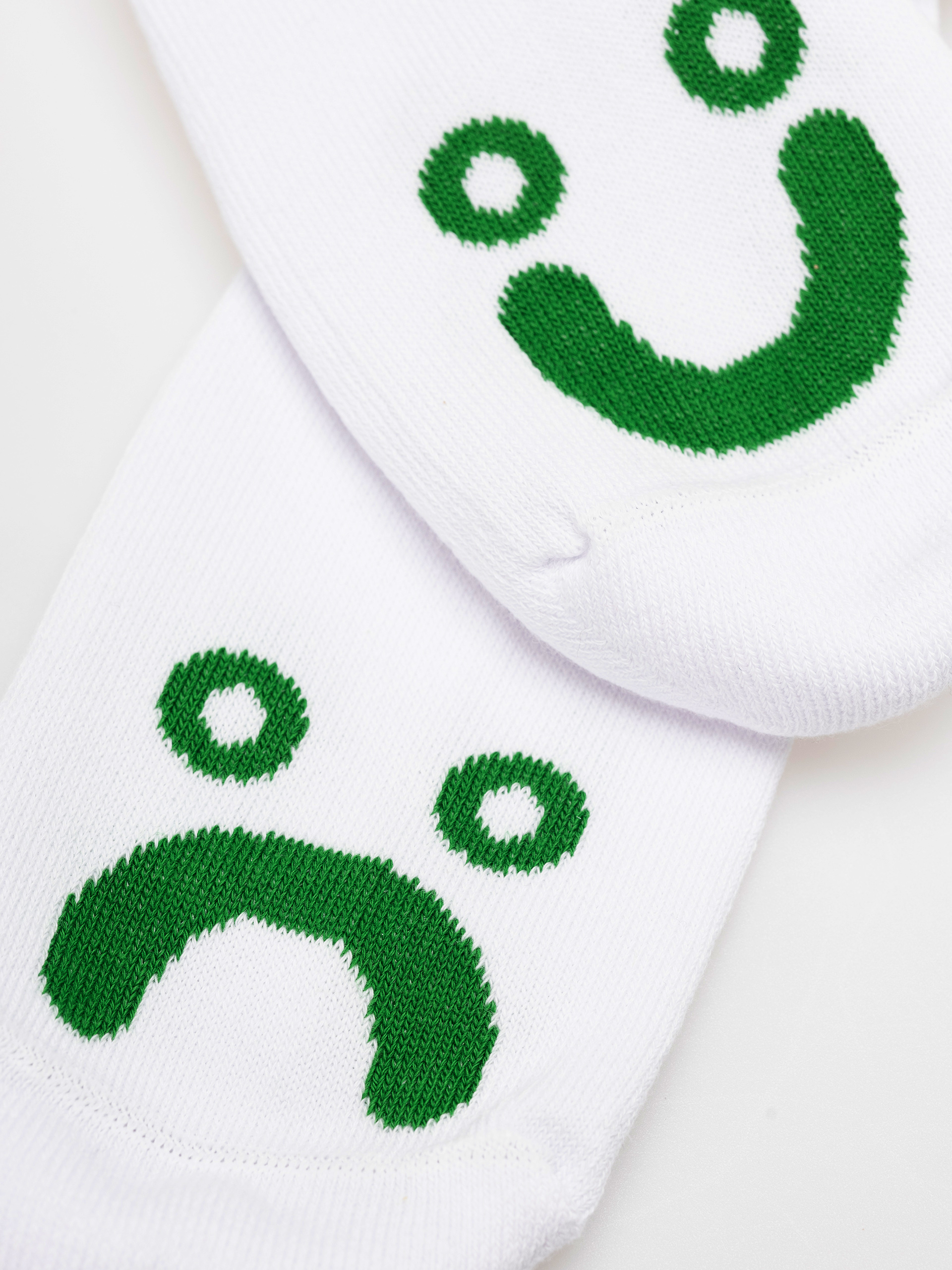 Șosete Polar Skate Happy Sad (white/green)