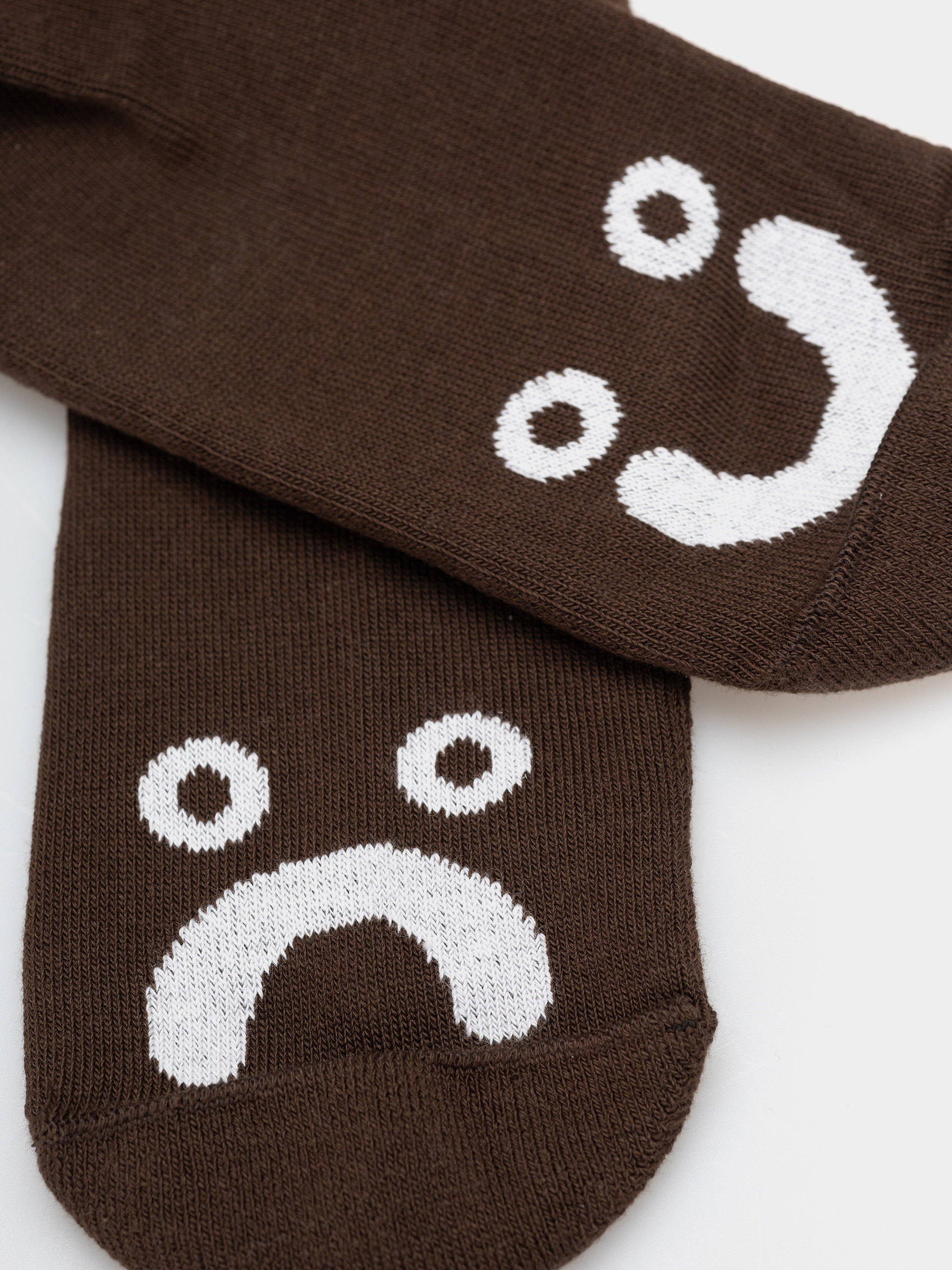 Șosete Polar Skate Long Happy Sad (brown/white)