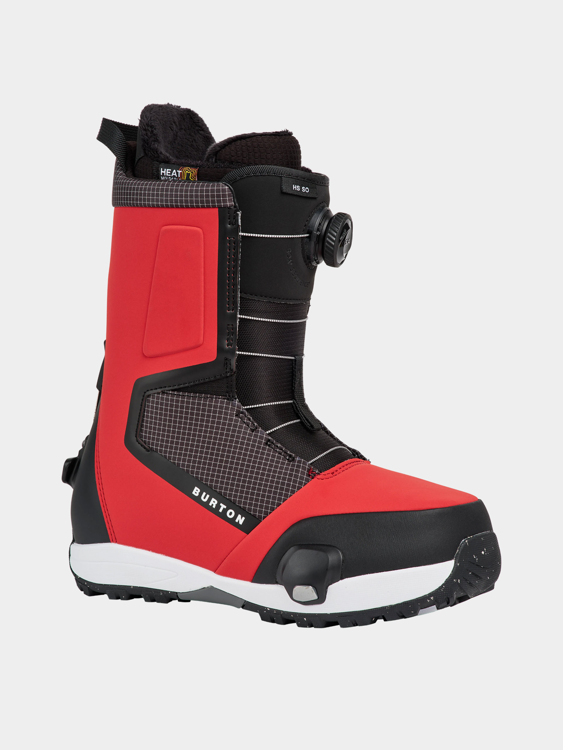 Pentru bărbați Încălțăminte pentru snowboard Burton Highshot Step On (geranium red grid/black)