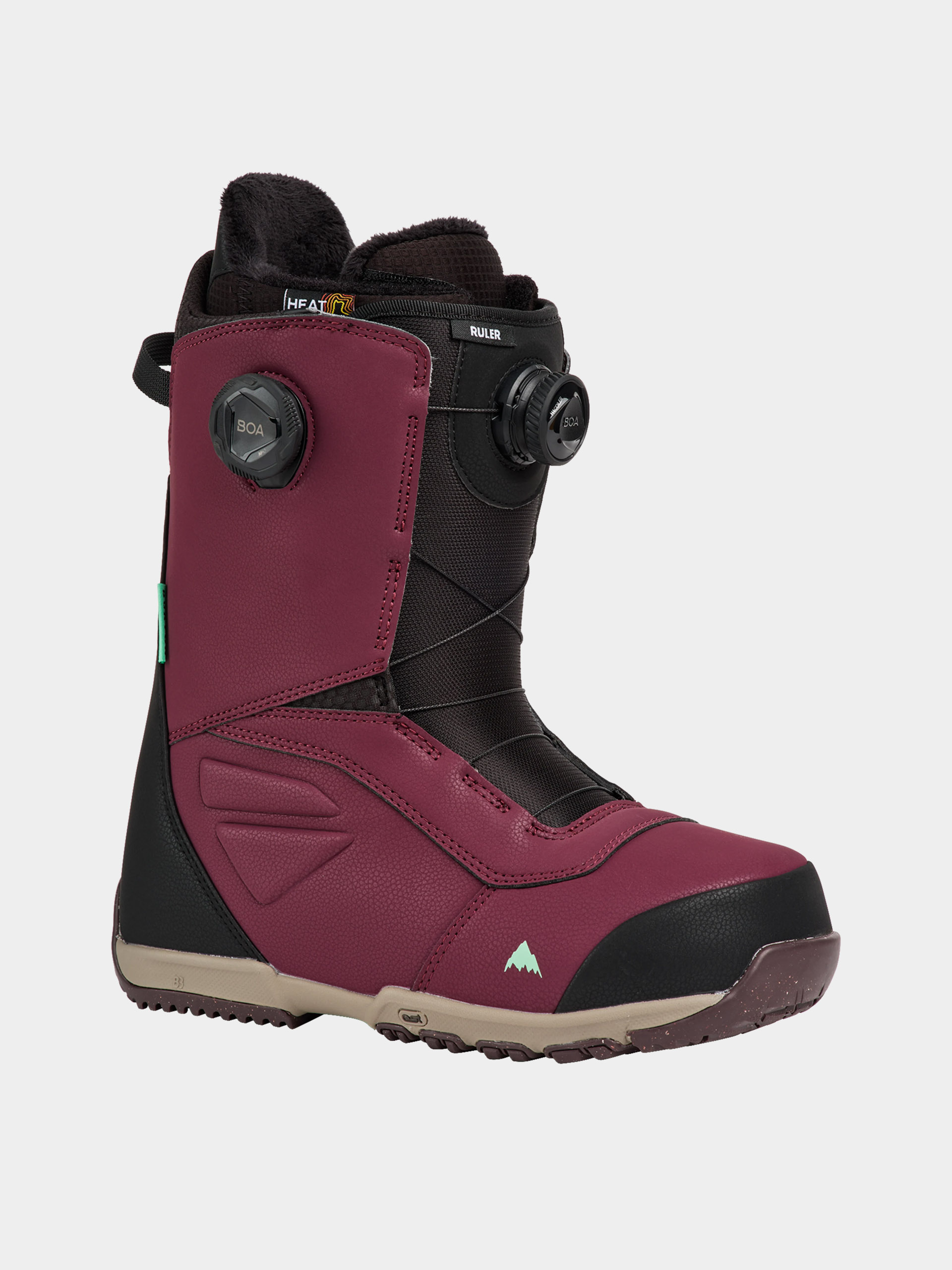 Pentru bărbați Încălțăminte pentru snowboard Burton Ruler Boa (rum raisin)