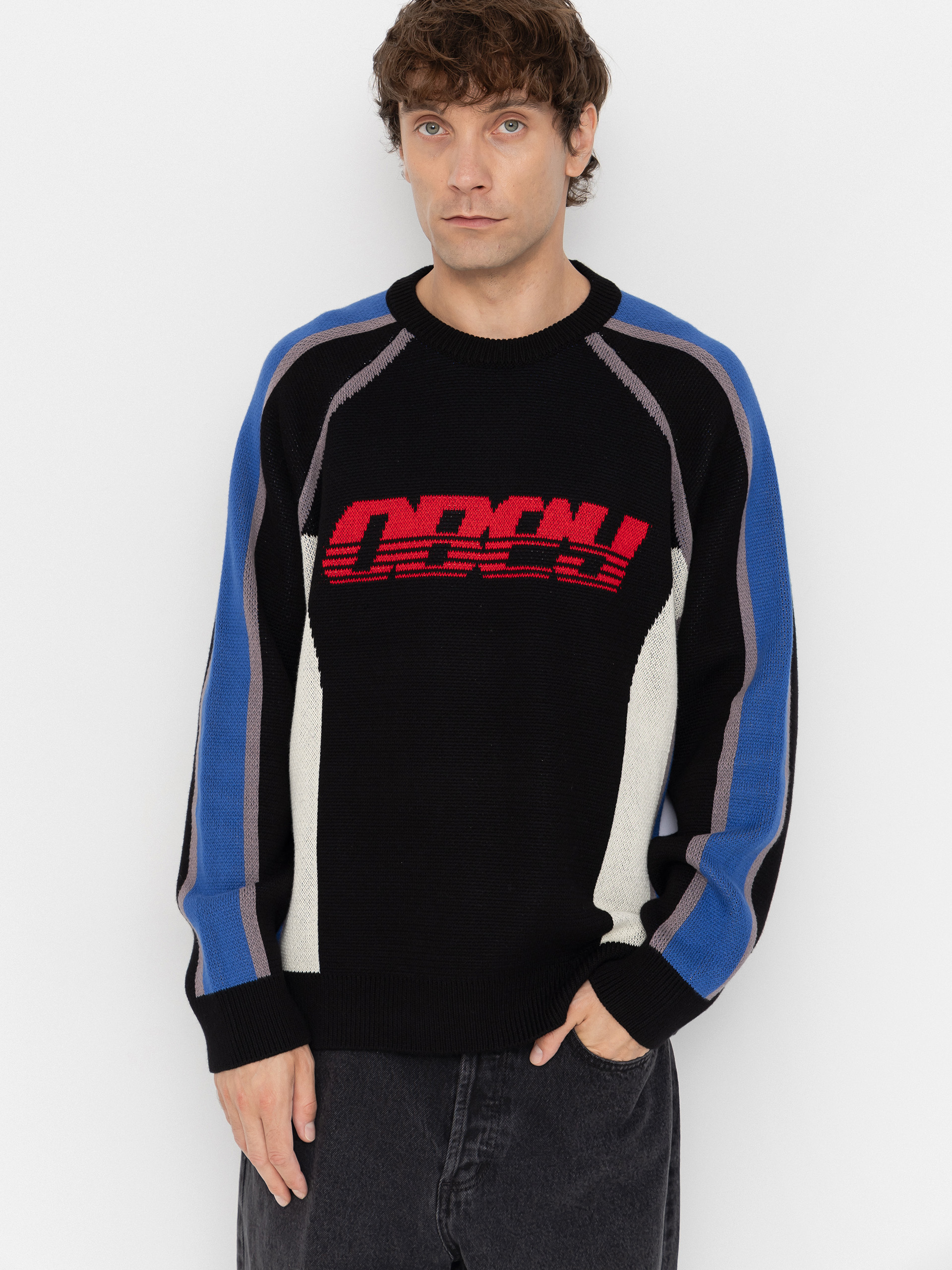Pulover OBEY Estadio (black multi)