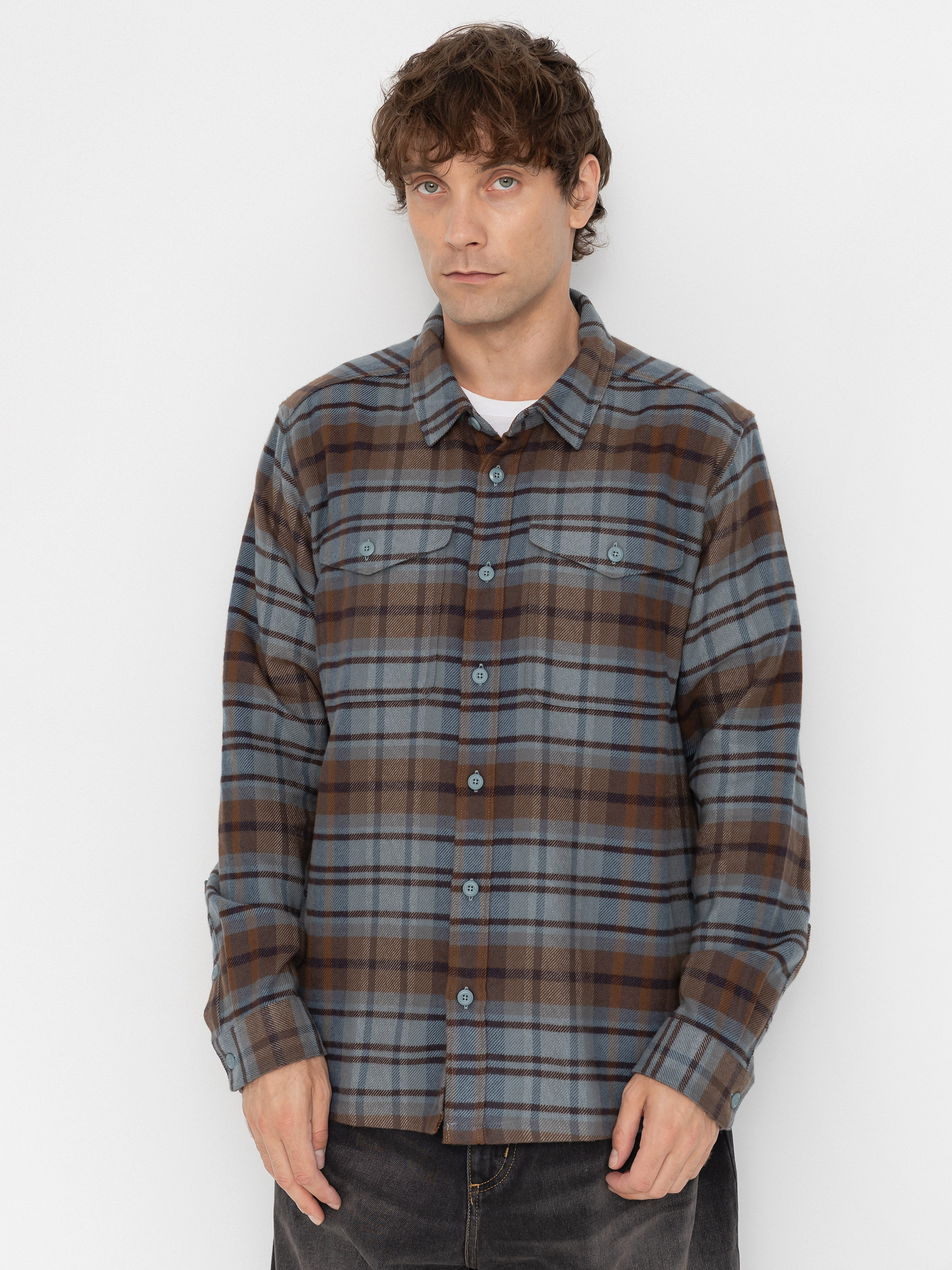 Cămașă Patagonia Fjord Flannel (rising storm blue sage)