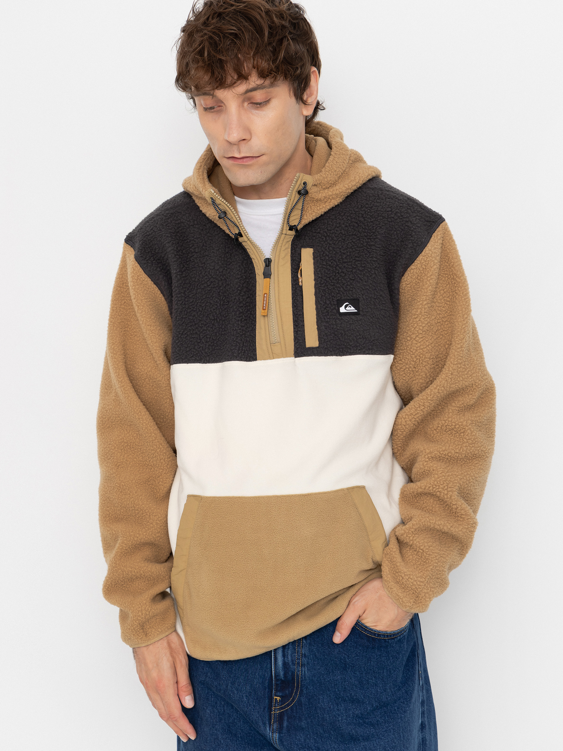 Hanorac din fleece Quiksilver Clean Coast Mix Up Hoody